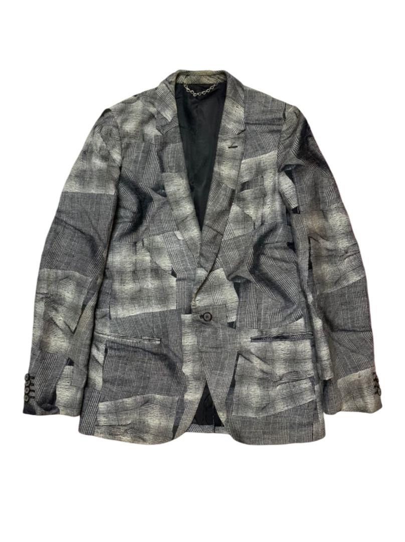 Maison MIHARA YASUHIRO SS10 MIHARAYASUHIRO ‘Scab’ Distressed Single Blazer Size US M / EU 48-50 / 2 - 1 Thumbnail