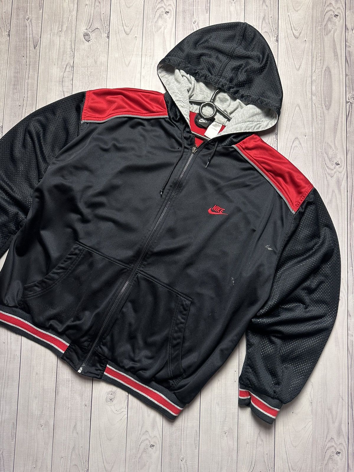 Vintage Nike Basketball track jacket size XL distressed