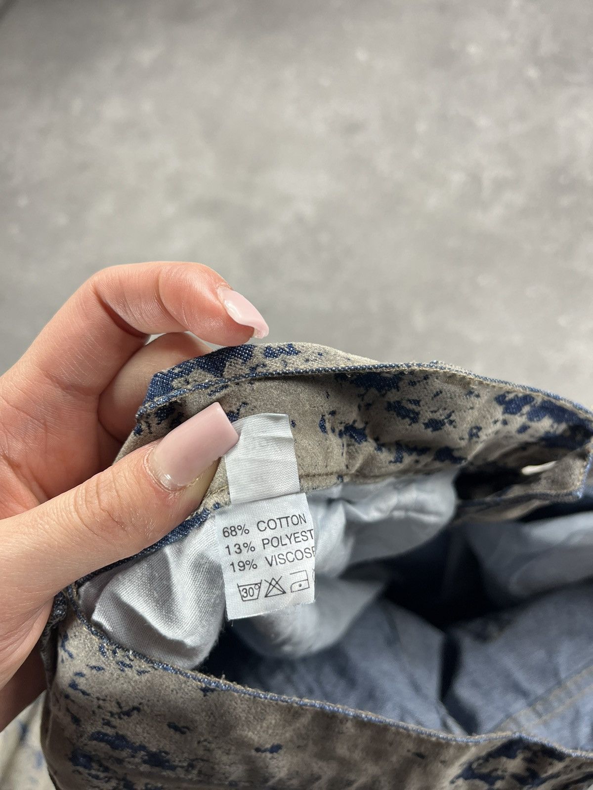 Vintage Rare Painted Distressed Flared Pants Archive Alternative 00s Size US 32 / EU 48 - 9 Thumbnail