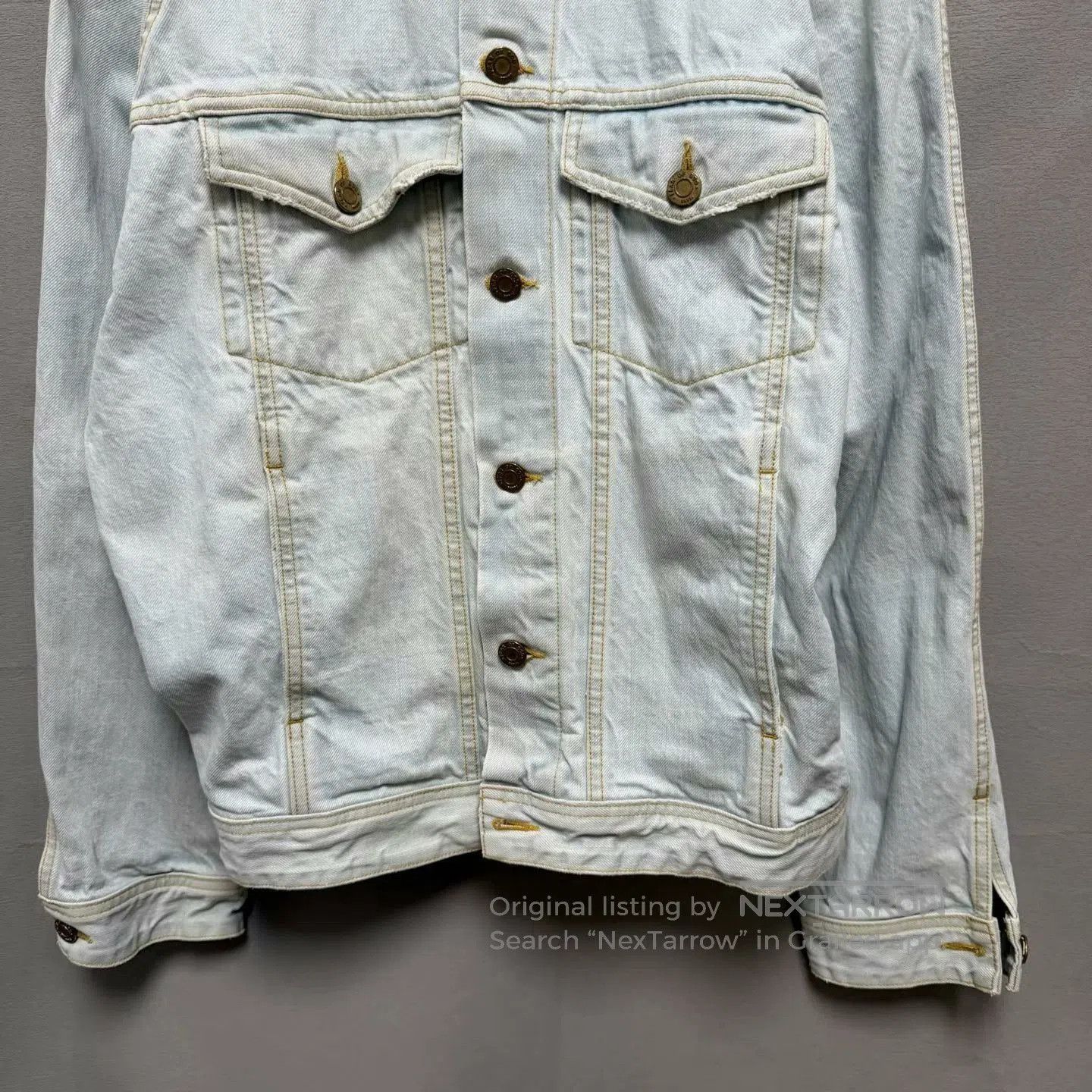Fear of God fear of god denim jacket with gold accents. Size US L / EU 52-54 / 3 - 3 Thumbnail