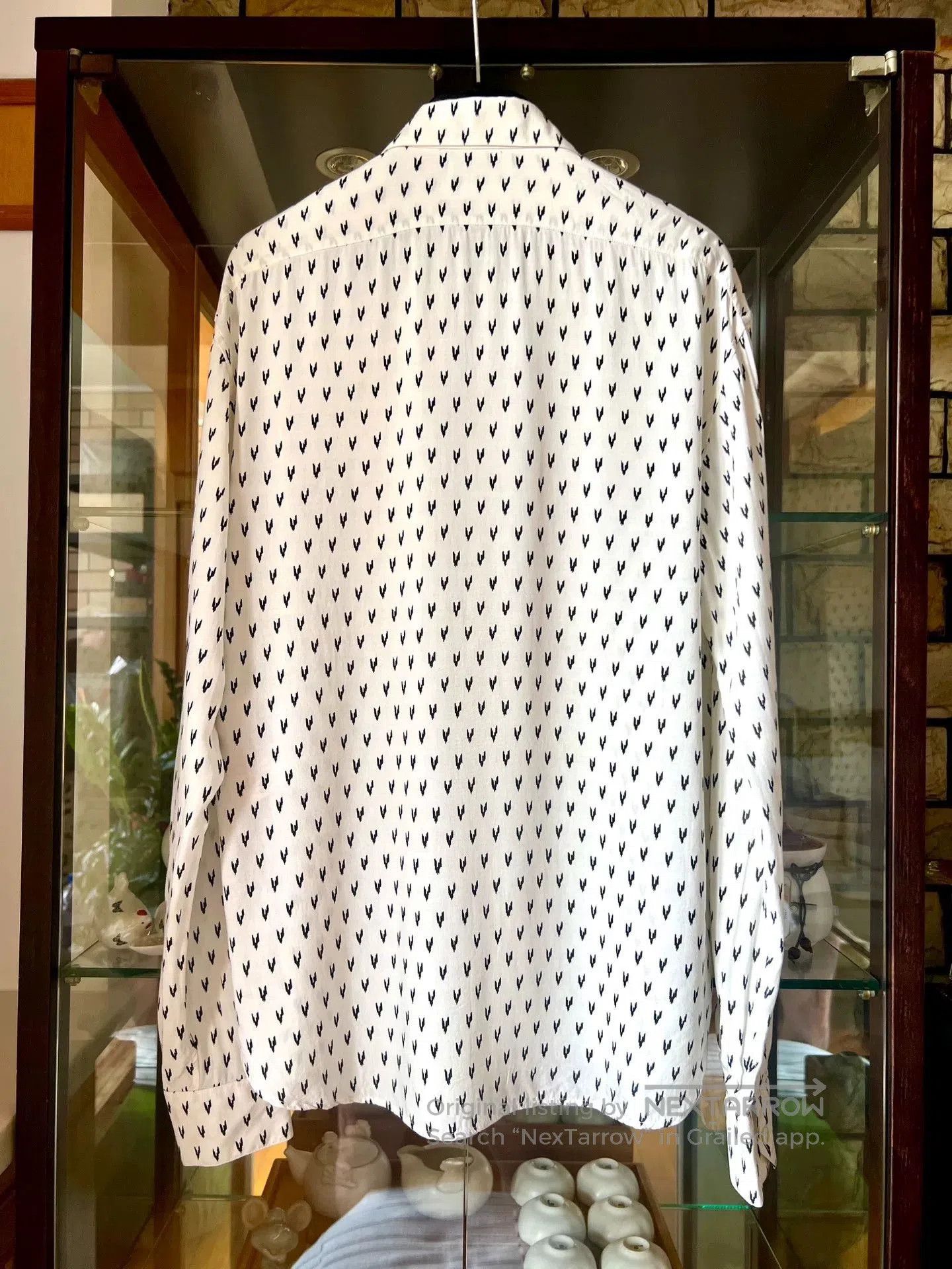 Saint Laurent Paris saint laurent white silk lightning shirt. Size M / US 6-8 / IT 42-44 - 5 Thumbnail