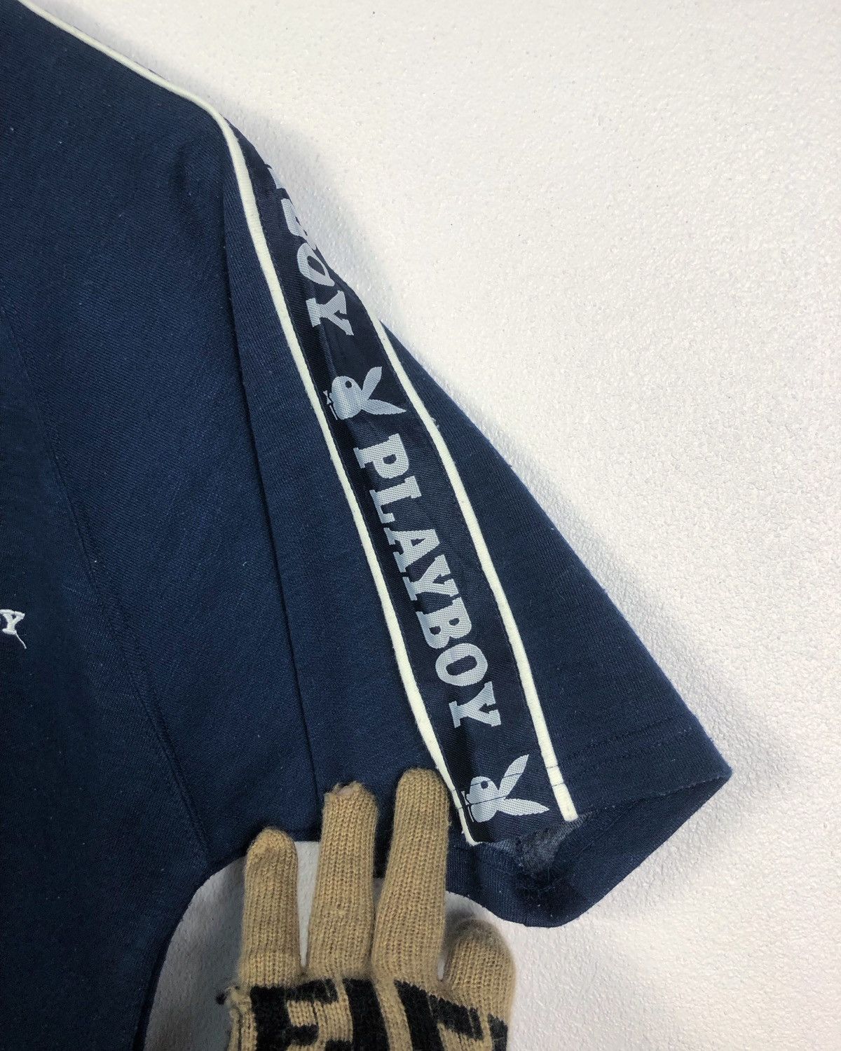 Playboy Rare Vintage Playboy Embroidered Big Logo Tee Size US M / EU 48-50 / 2 - 7 Thumbnail
