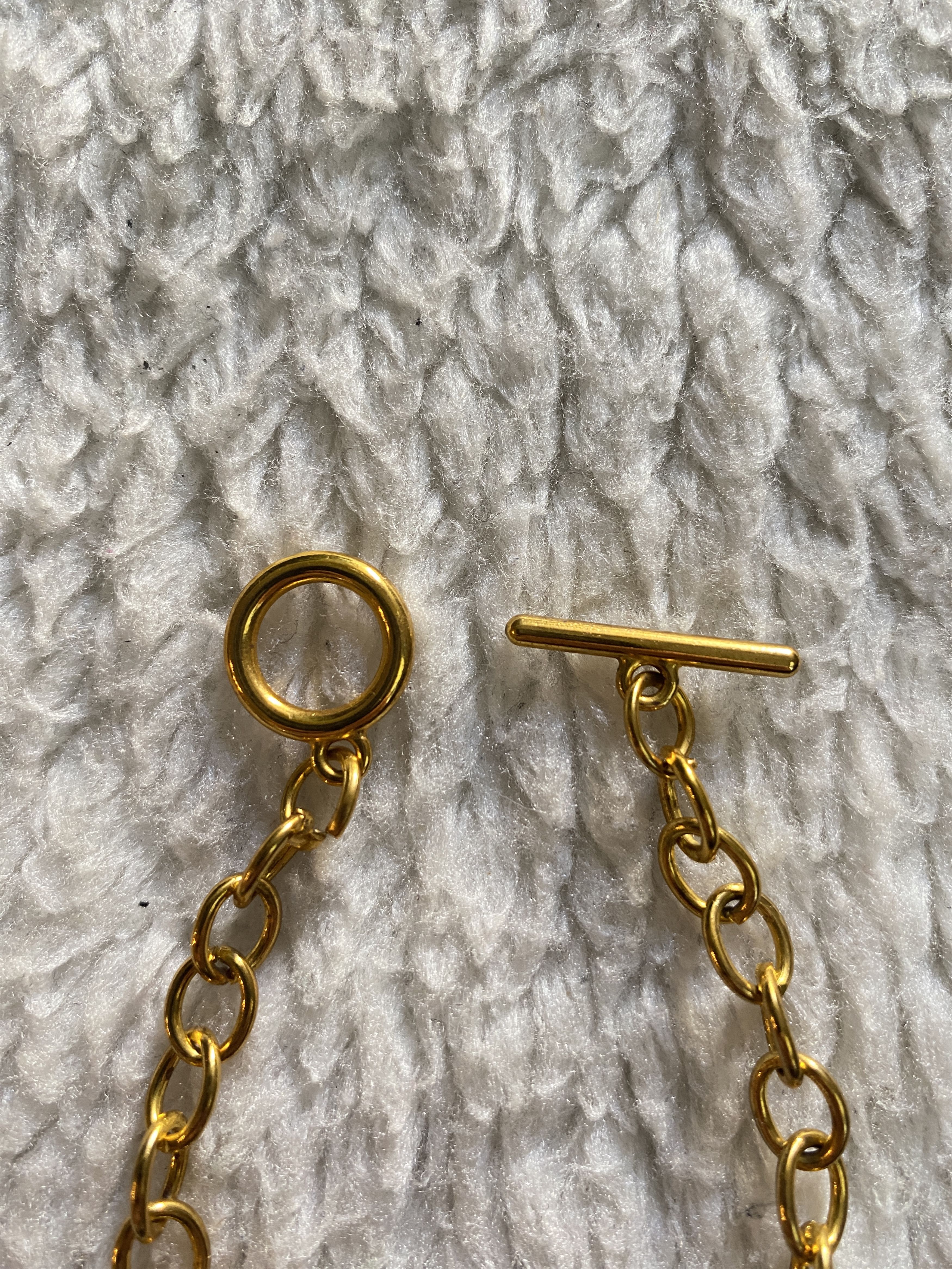 Other Gold Chunky Stainless Steel Toggle Bracelet Size ONE SIZE - 5 Thumbnail