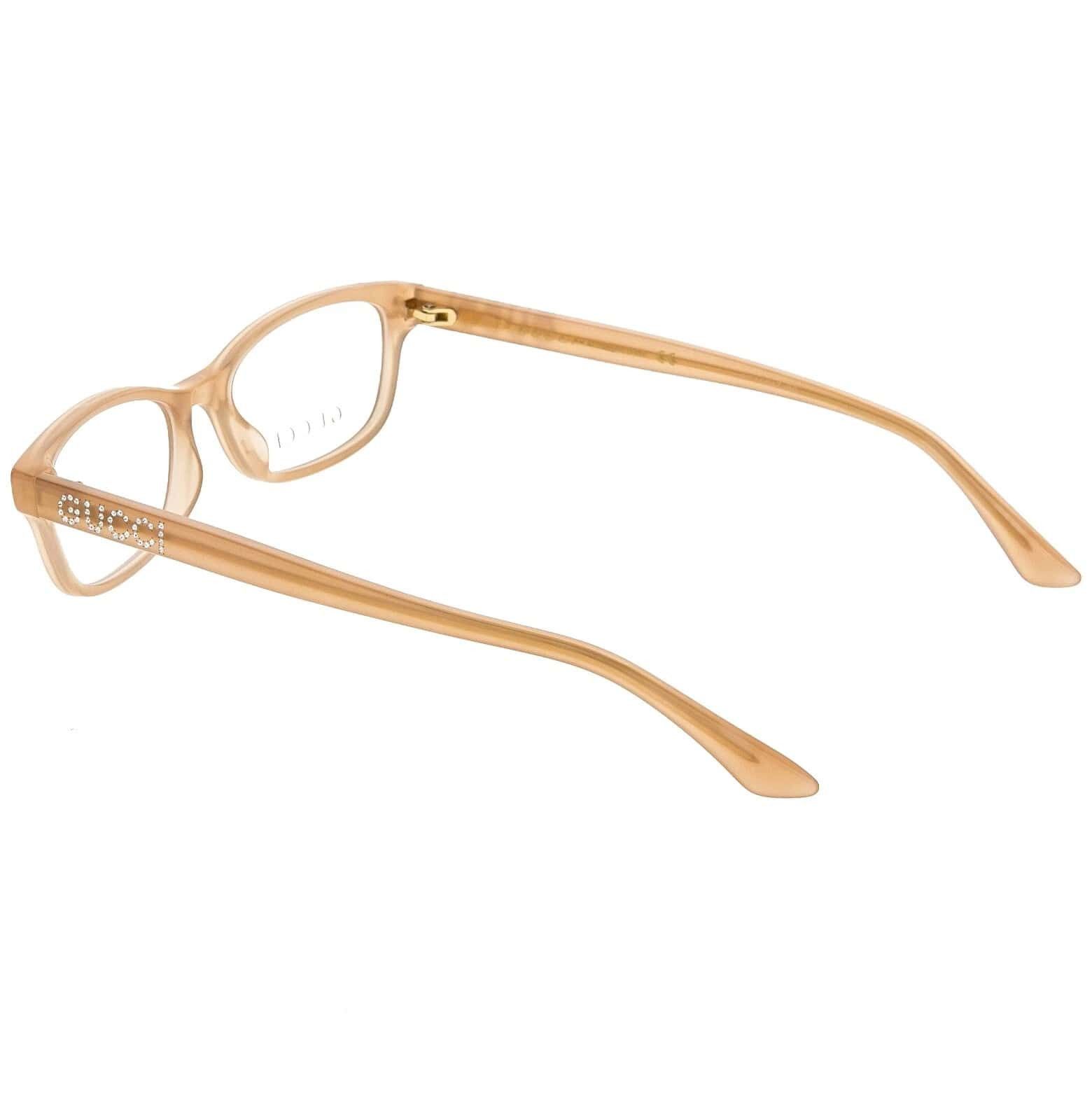 Gucci GUCCI GG0730O 0730 Nude Pink Crystal Logo Eyeglasses 004 Size ONE SIZE - 8 Thumbnail