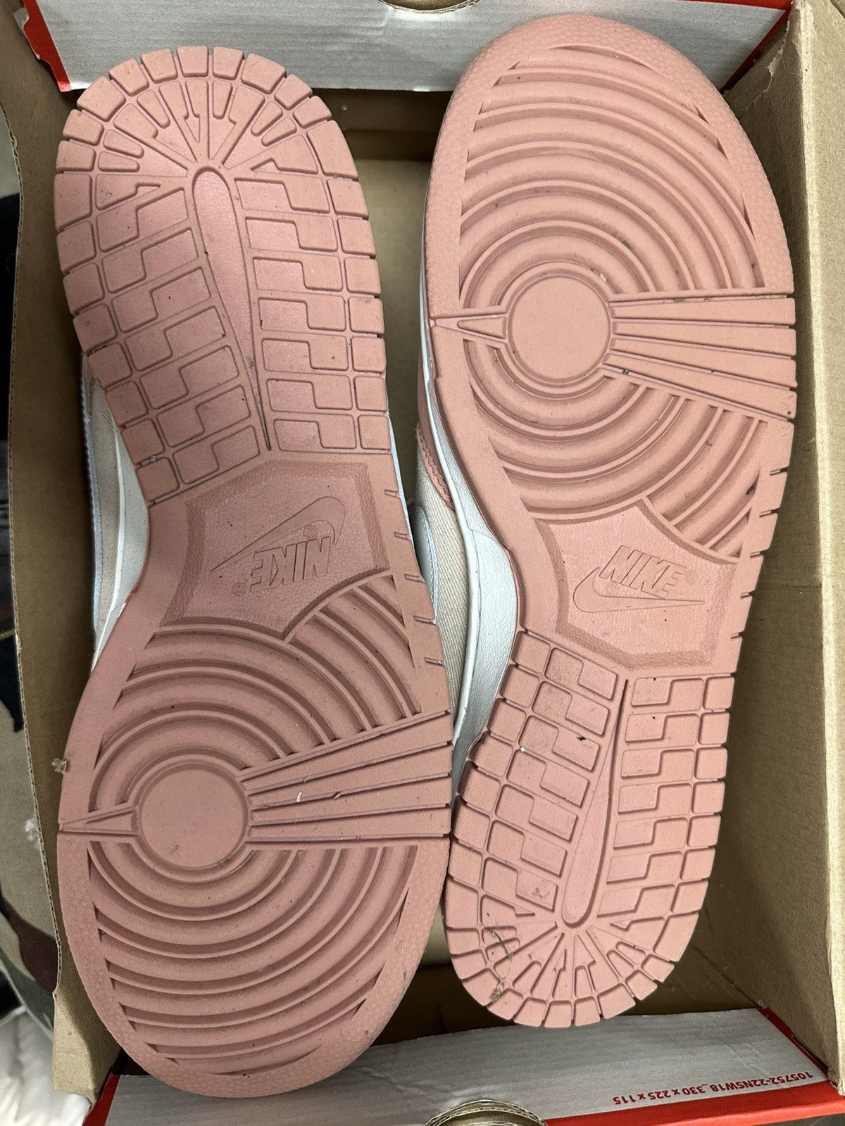 Nike Nike dunk low pink corduroy shoes Size US 11 / EU 44 - 4 Thumbnail