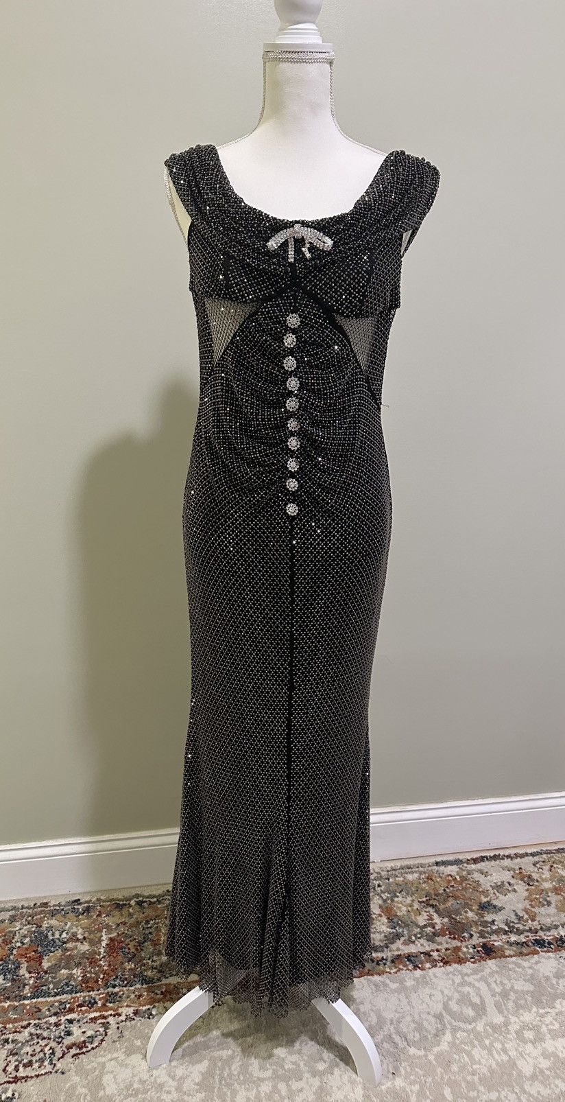 Self-Portrait Self-portrait Crystal-embellished Dress Size M / US 6-8 / IT 42-44 - 4 Thumbnail