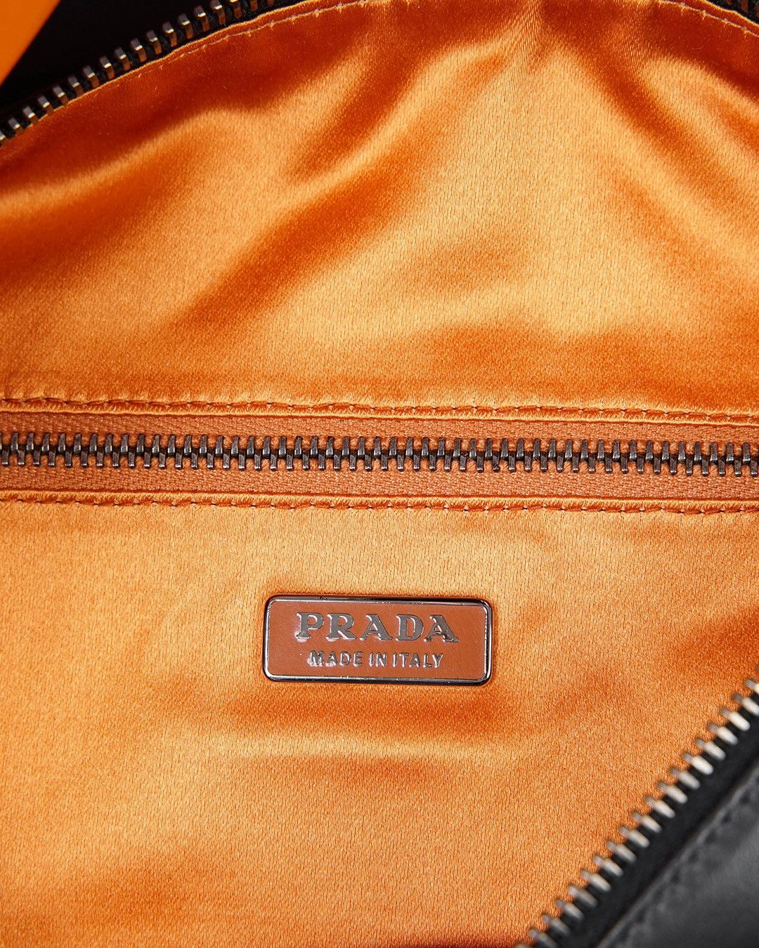 Prada Prada S/S2001 Leather Rectangle Bag in Black/Orange Size ONE SIZE - 10 Thumbnail
