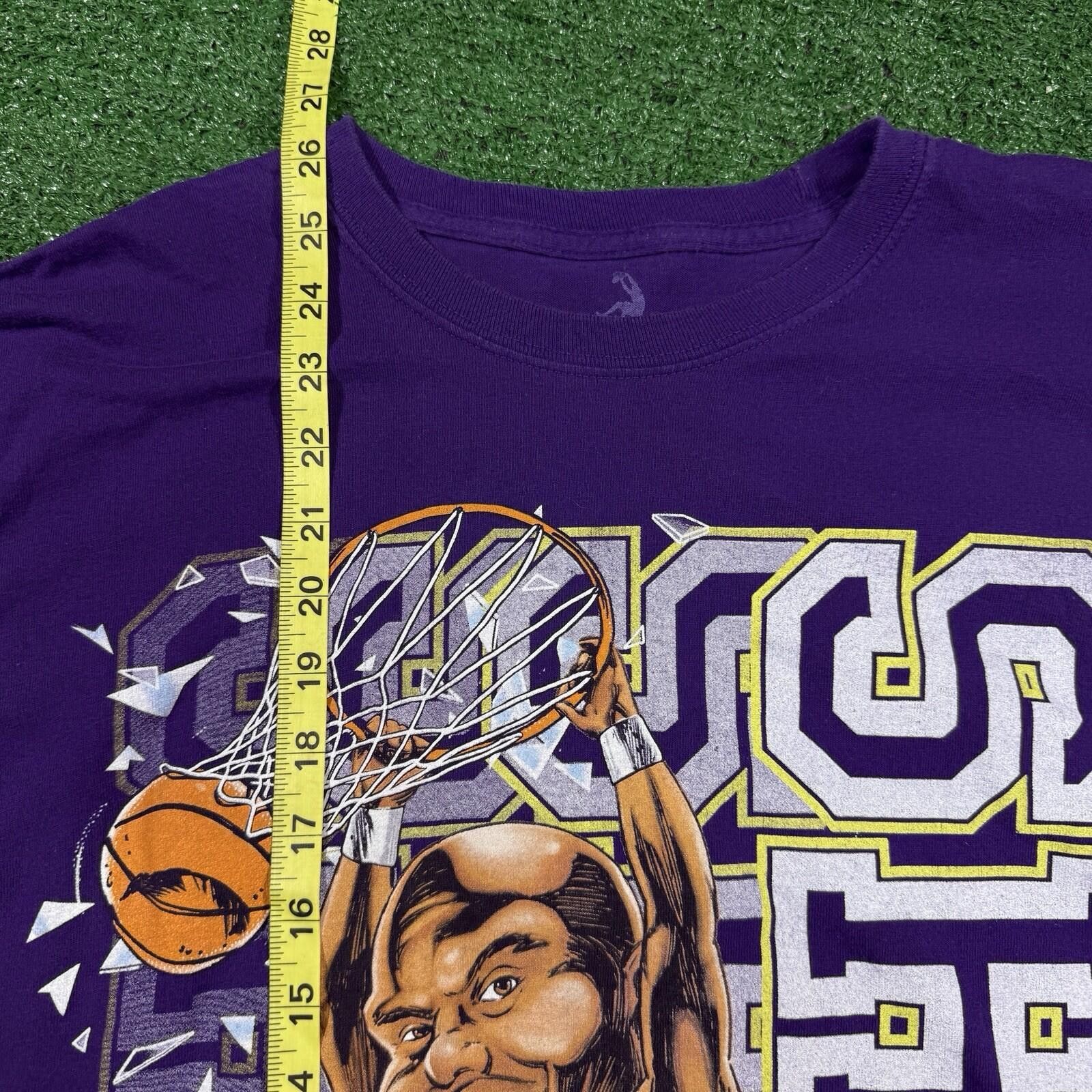 Paul & Shark Vintage Y2K Shaq Lakers Long Sleeve Shirt Purple Tee Large Size US L / EU 52-54 / 3 - 6 Thumbnail