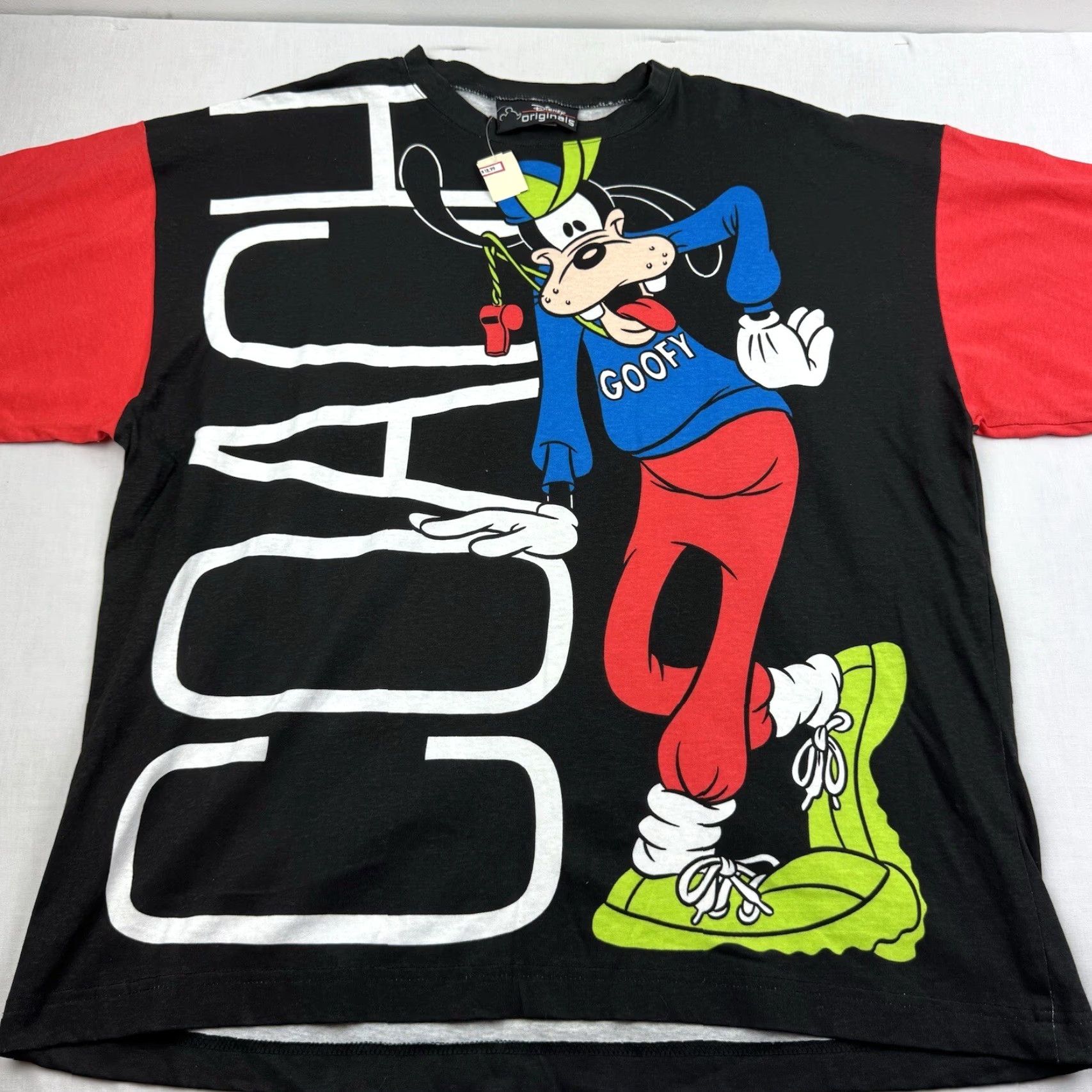 Disney VINTAGE Disney Goofy T-Shirt Adult XL Black 90s Mens Regular Fit Size US XL / EU 56 / 4 - 2 Thumbnail