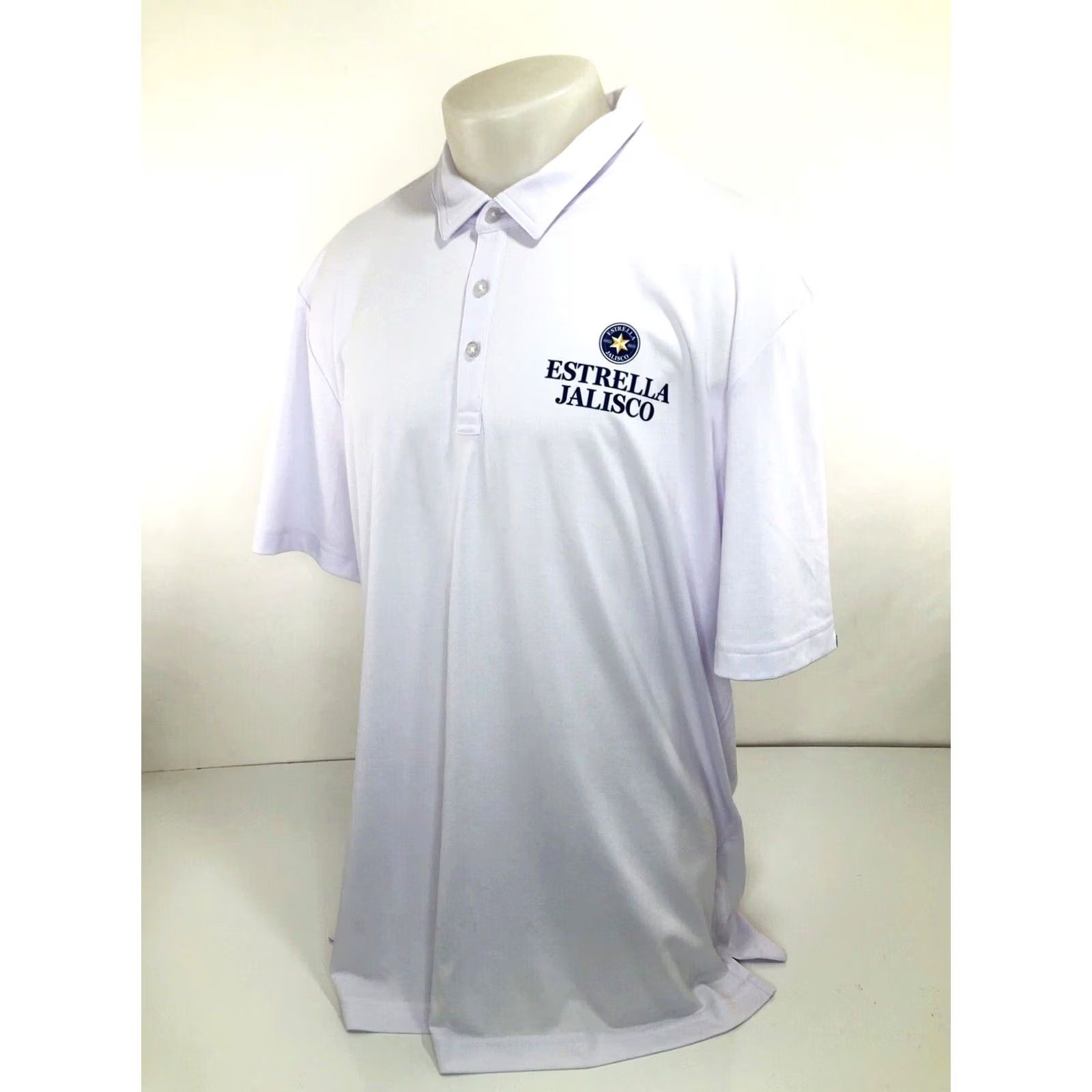 TravisMathew Travis Mathew ESTRELLA JALISCO / NEW w TAGS - 3XL Golf Polo Shirt Mens Shirt Polo White with Slight Tint Size US XXL / EU 58 / 5 - 2 Thumbnail