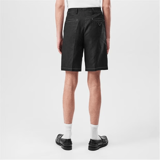 Prada Linen Shorts Size US 32 / EU 48 - 4 Thumbnail