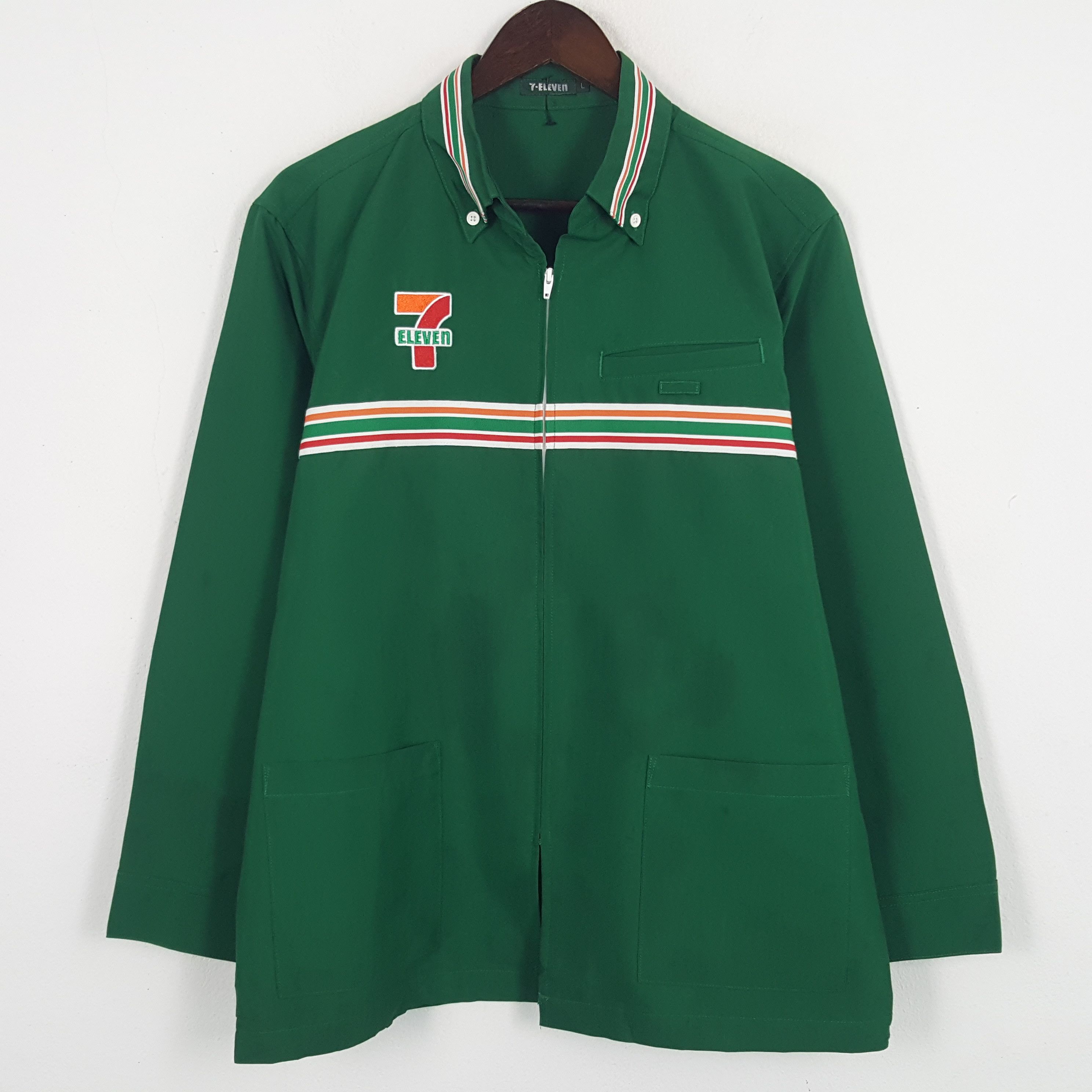 Japanese Brand × Vintage Vintage 7 Eleven Zipper Worker Jacket Size US M / EU 48-50 / 2 - 3 Thumbnail