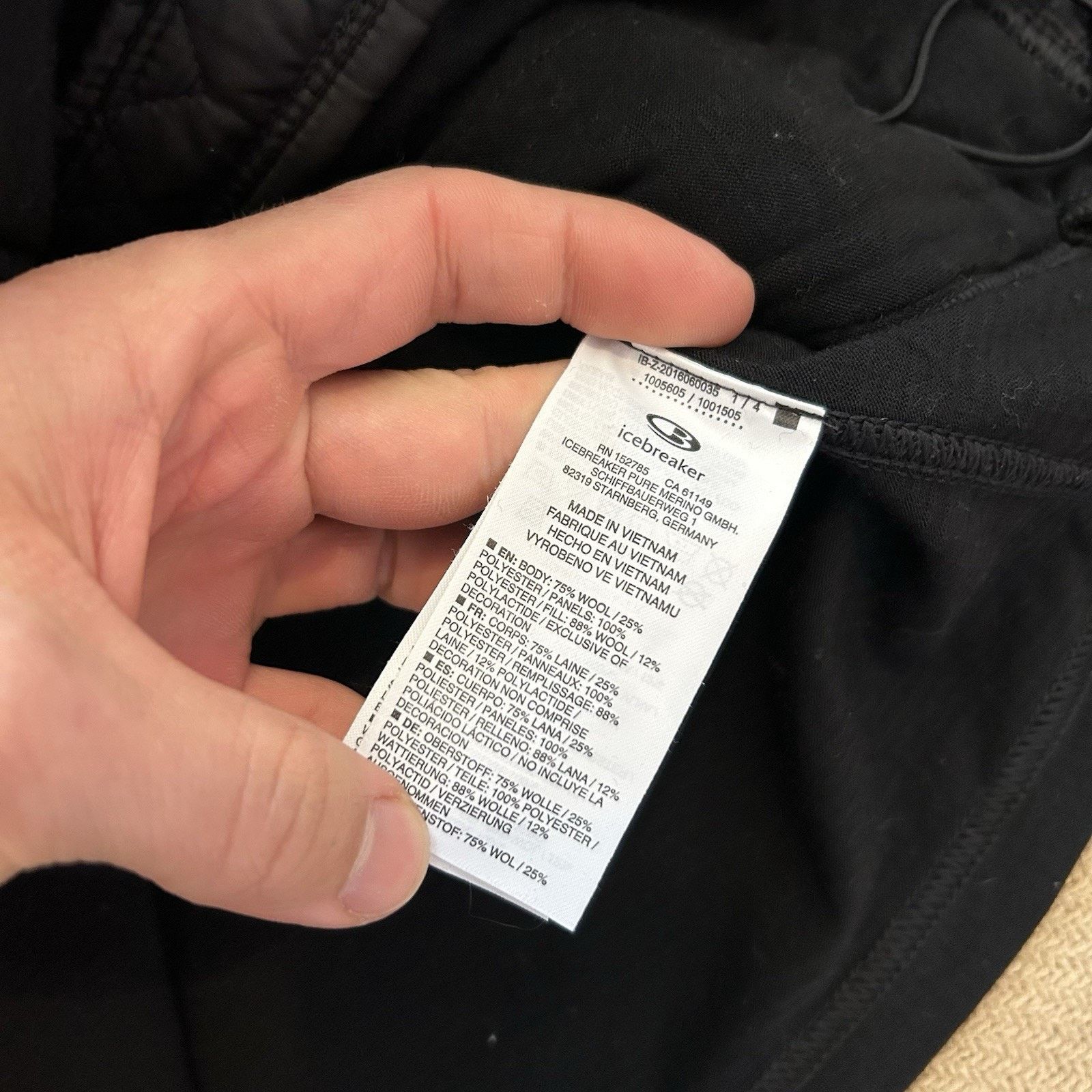 Icebreaker Merino Wool GT Hybrid Quilted Performance Full Zip Jacket Size S / US 4 / IT 40 - 5 Thumbnail