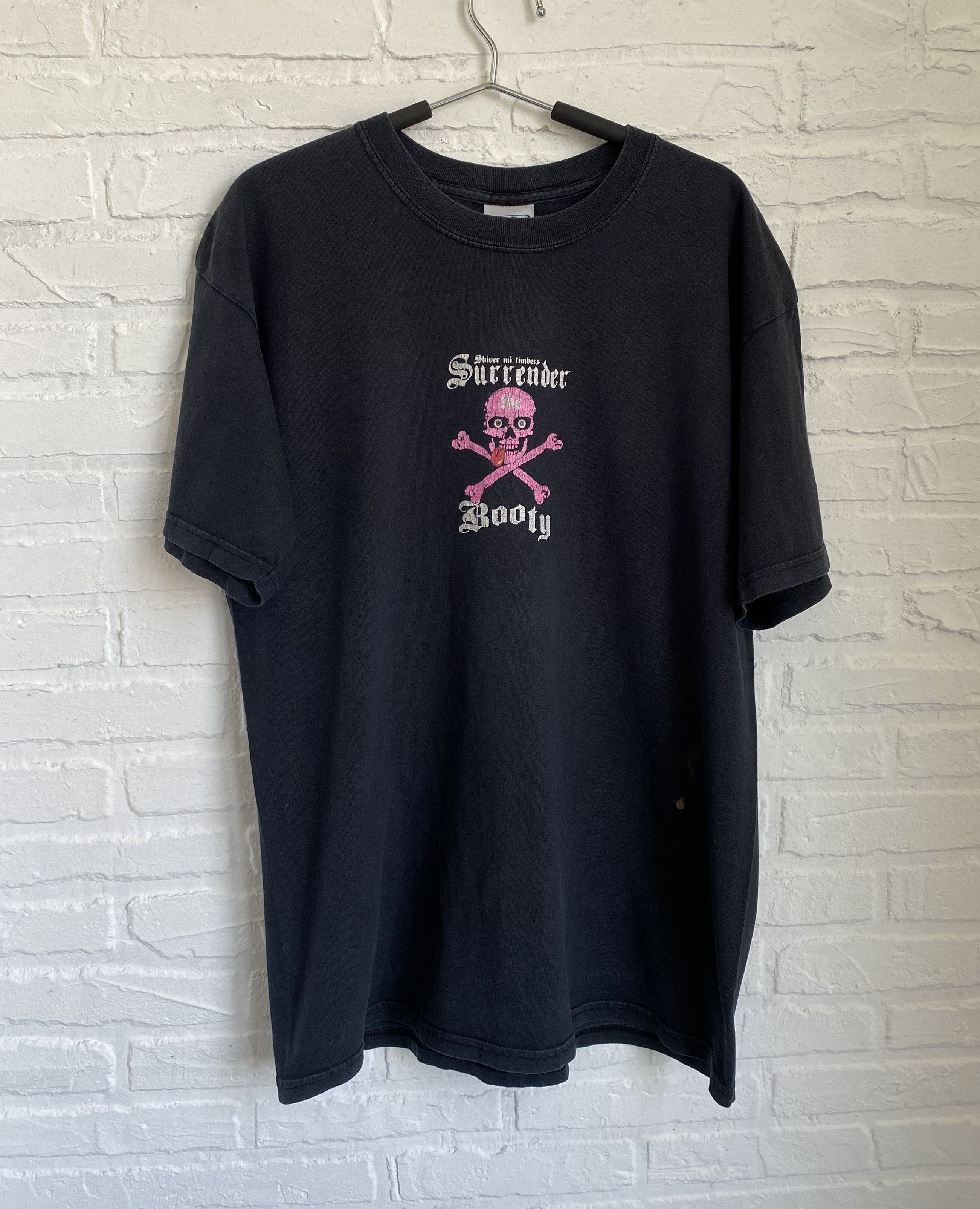 image of Archival Clothing x Vintage Porn Star Skateboards Surrender The Booty Tee in Black, Men's (Size XL)