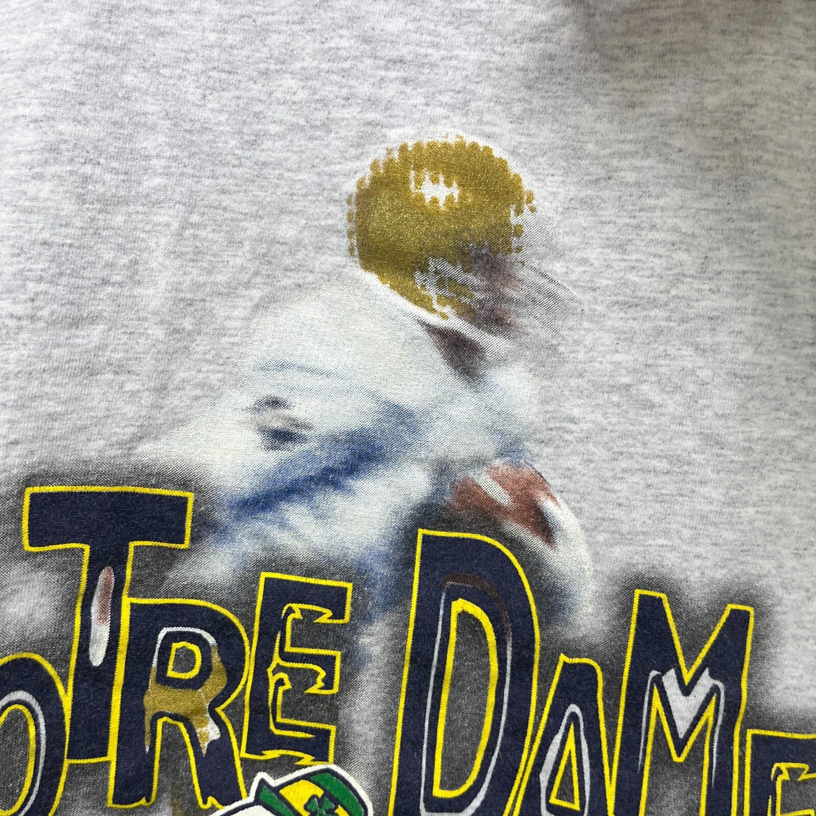 Nutmeg Vintage 90s Notre Dame Fighting Irish Shirt Youth Large Size ONE SIZE - 3 Thumbnail