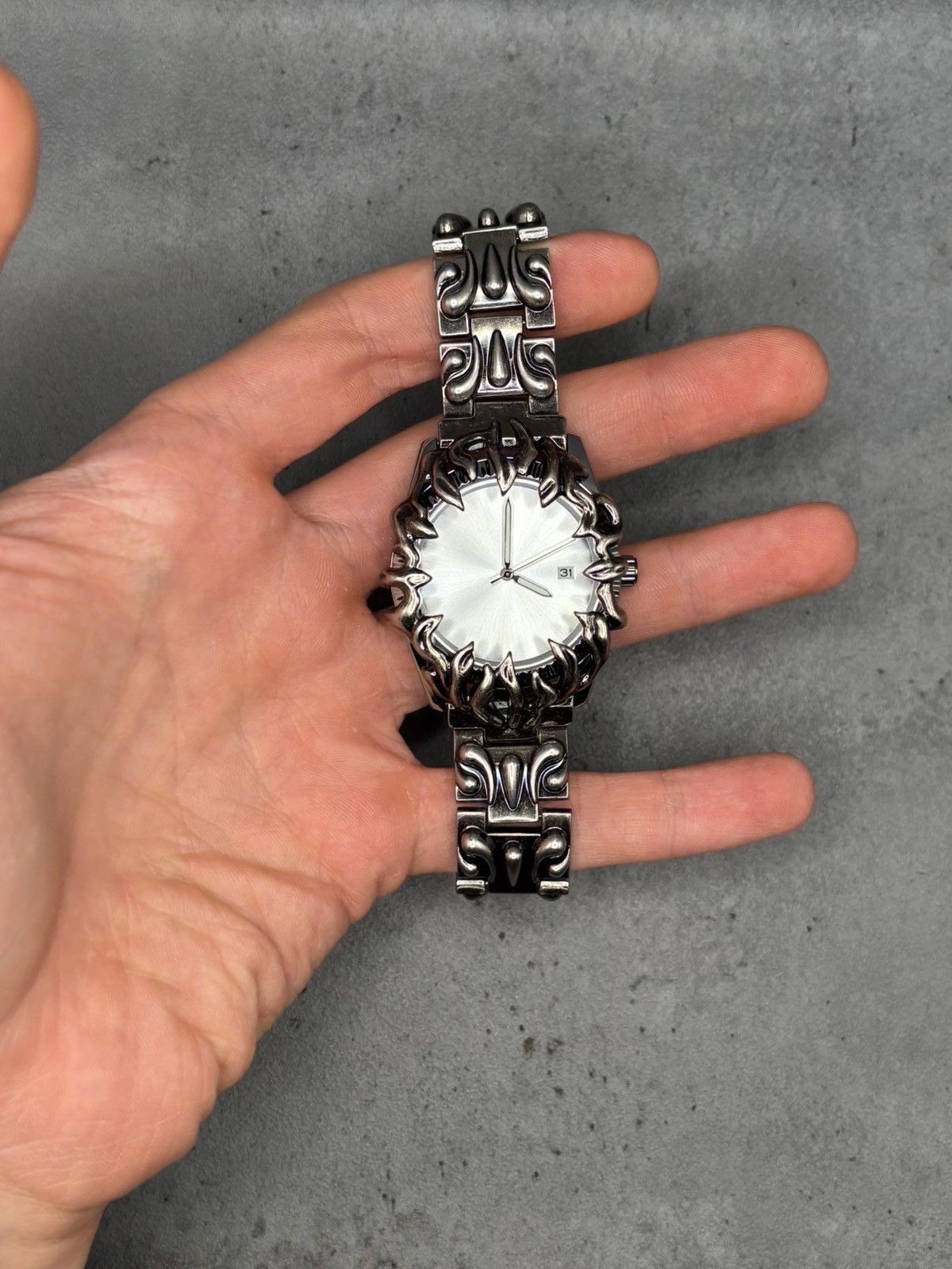 Other Wristwatch Silver Black Vintage Gothic Size ONE SIZE - 1 Thumbnail