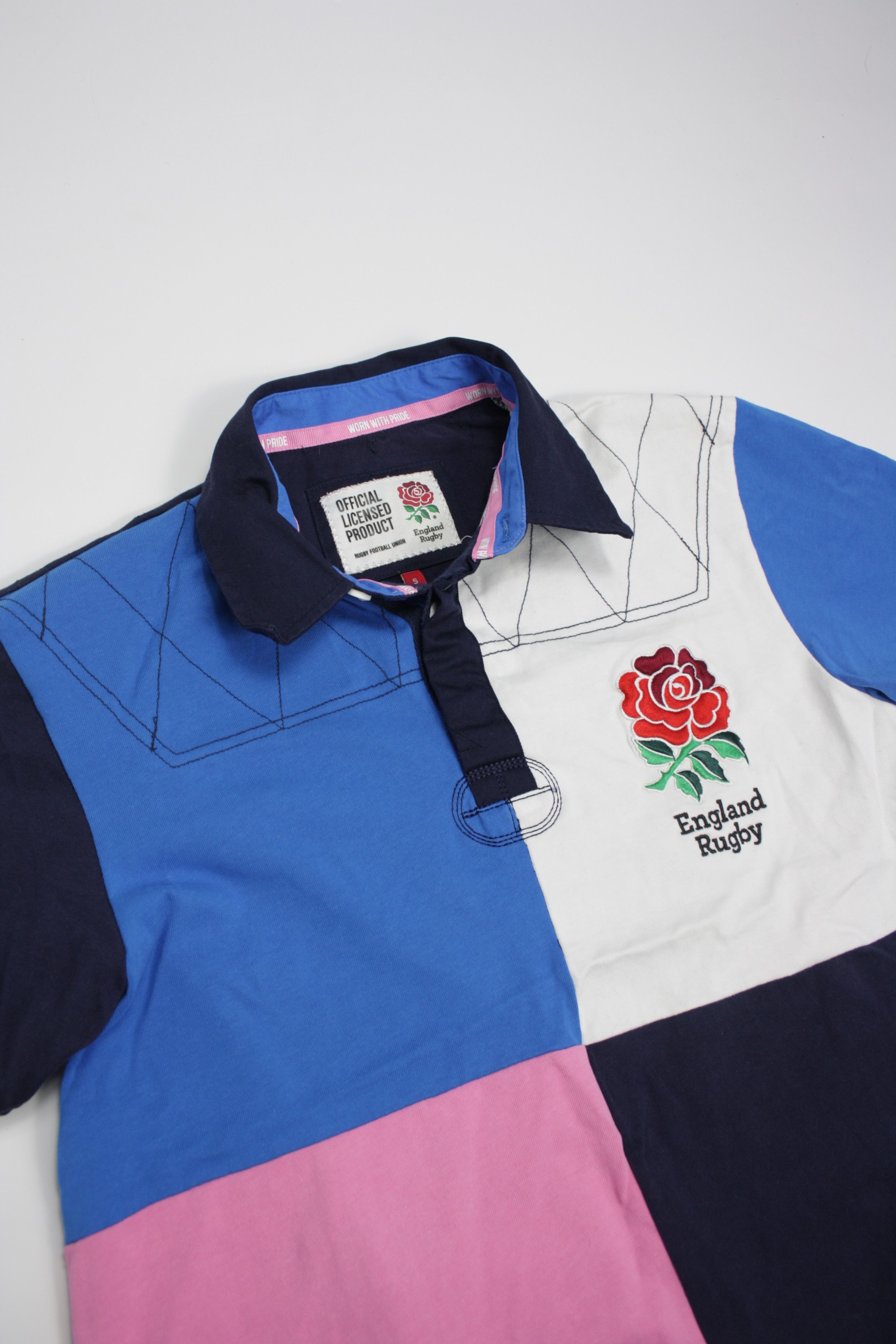 Other England Rugby Football Union Colorblocked Polo Shirt Size US S / EU 44-46 / 1 - 2 Thumbnail