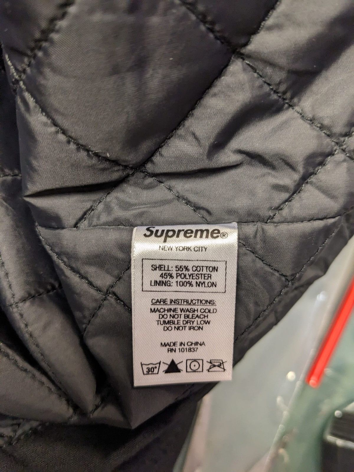 Supreme SS17 SUPREME THRASHER POPLIN CREW JACKET BLACK L Size US L / EU 52-54 / 3 - 7 Thumbnail