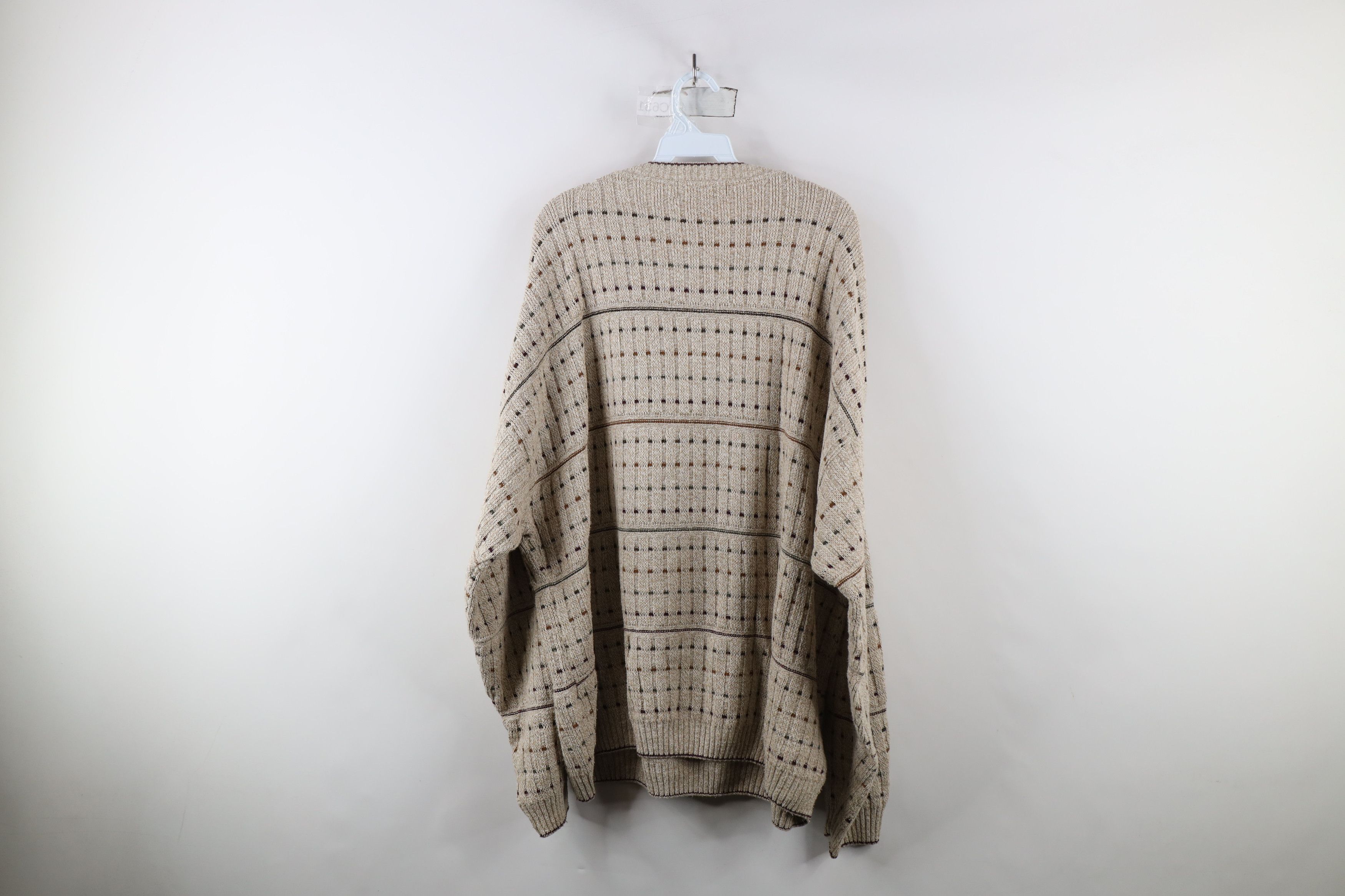 Vintage Vintage 90s Streetwear Ribbed Knit V-Neck Sweater USA Size US XL / EU 56 / 4 - 9 Thumbnail