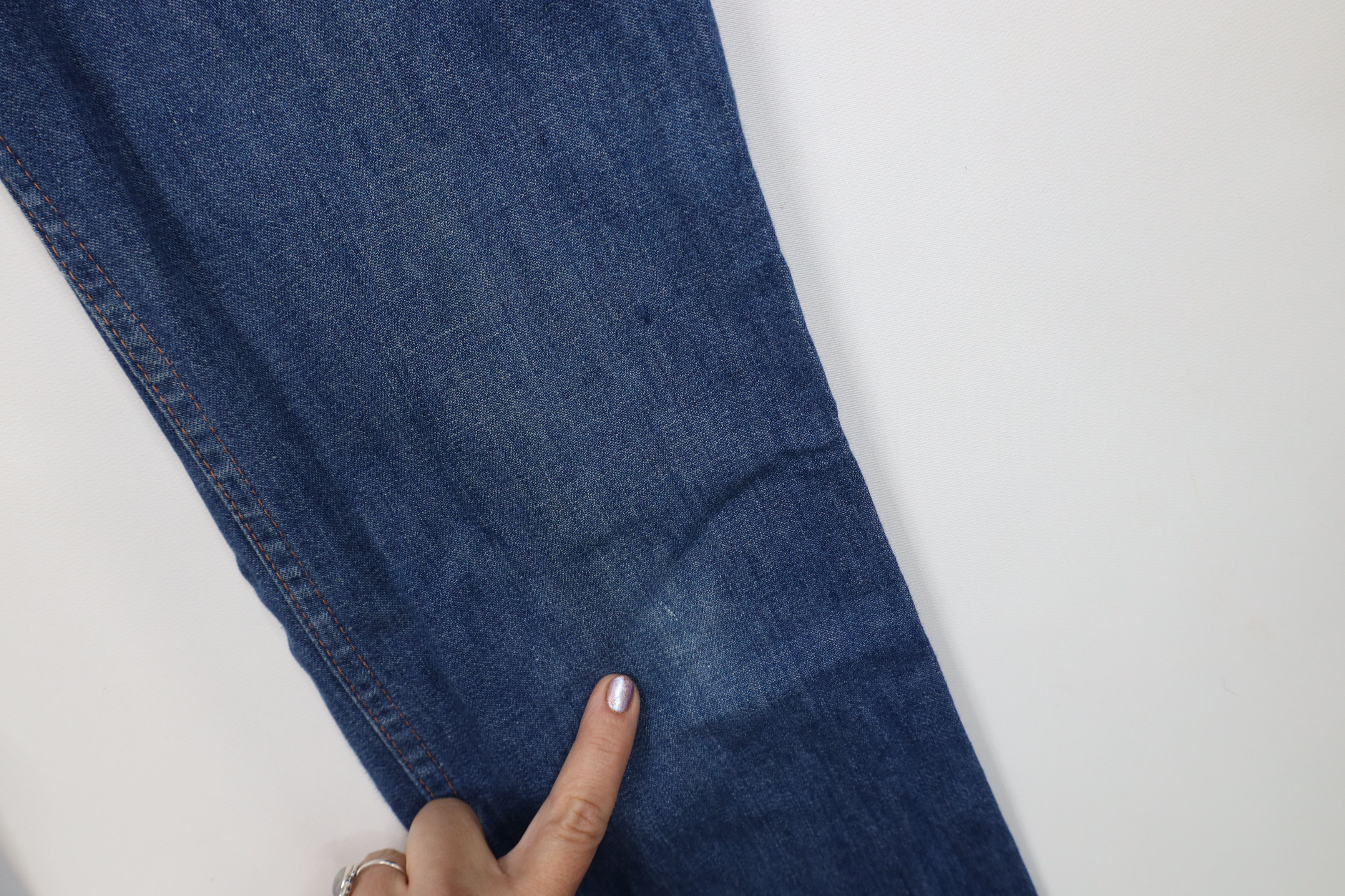 Vintage Vintage 70s Streetwear Straight Leg Denim Jeans Blue USA Size 28" / US 6 / IT 42 - 7 Thumbnail
