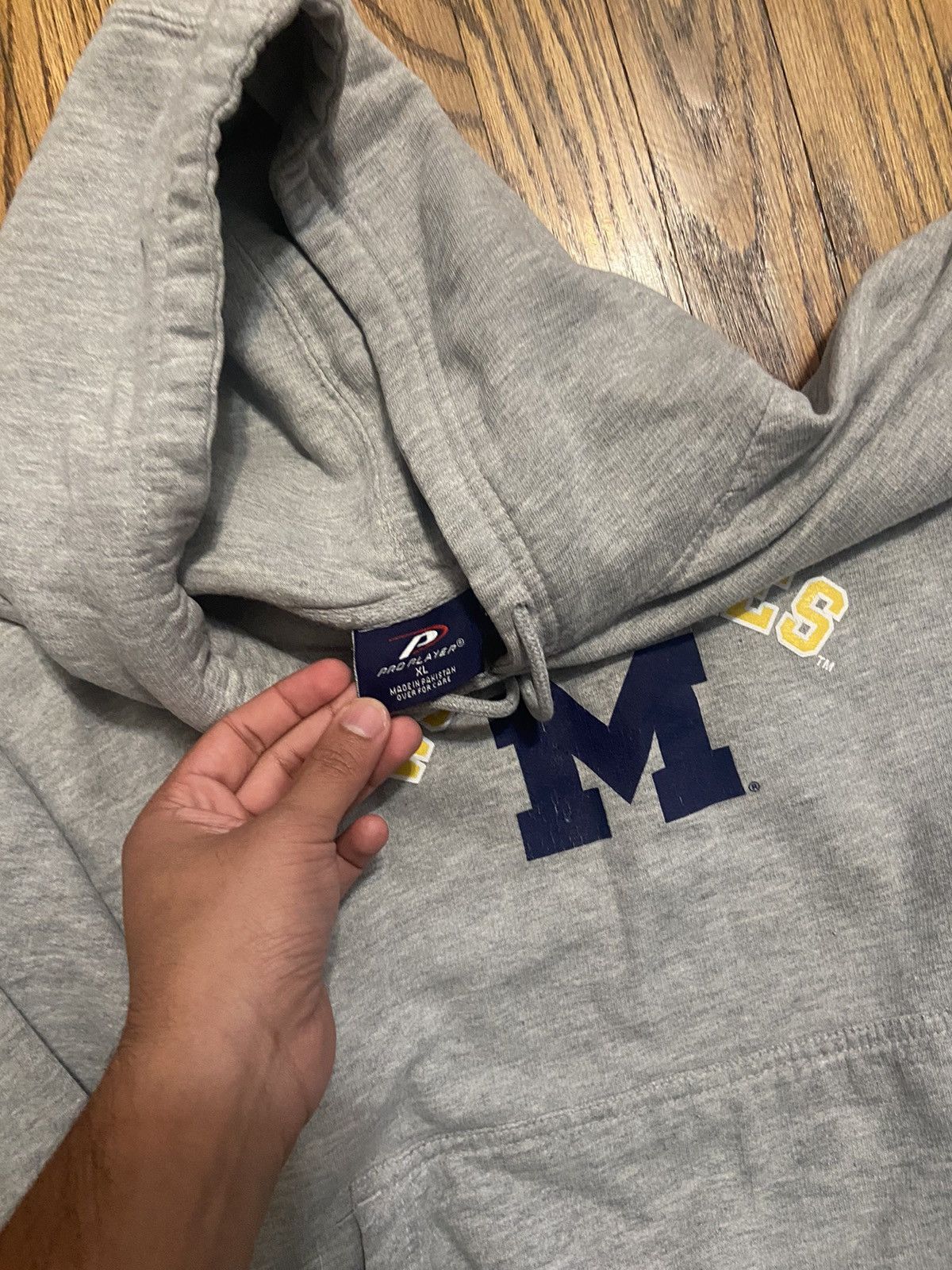 Vintage Vintage university of Michigan hoodie Size US XL / EU 56 / 4 - 4 Thumbnail