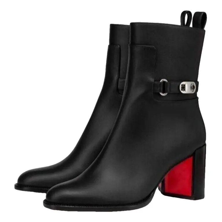 Christian Louboutin o1s1wg110924 Lock Booty in Black Size US 7 / IT 37 - 2 Thumbnail