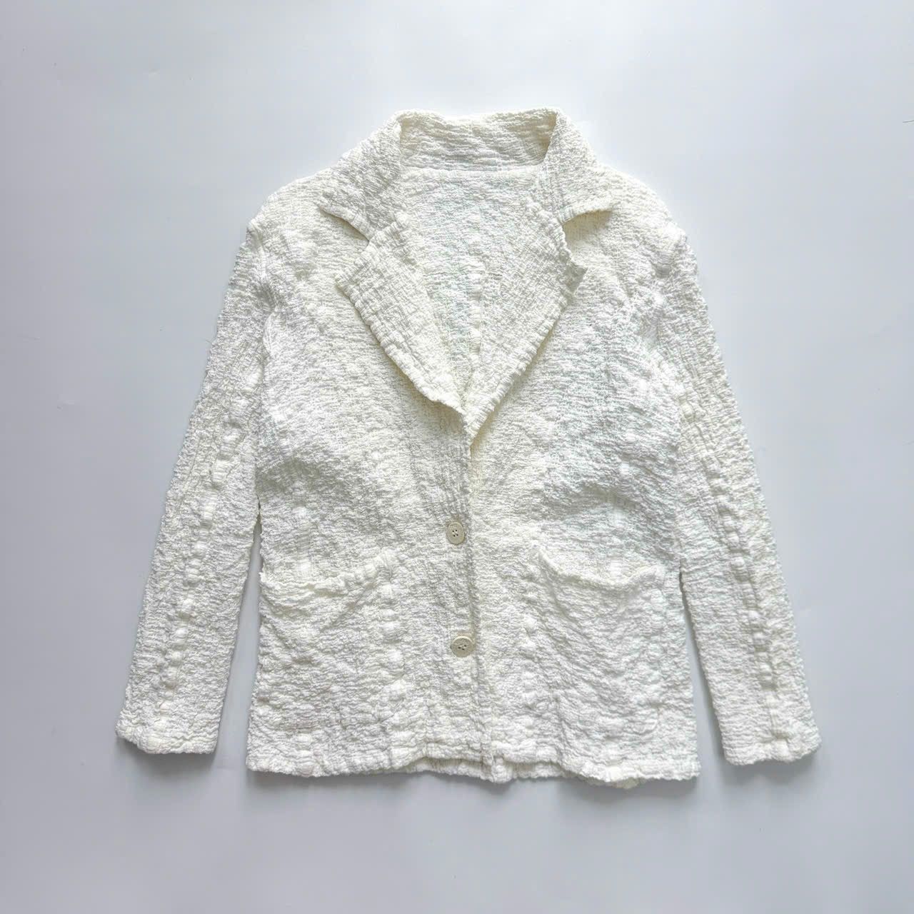 Issey Miyake Issey Miyake Me Cauliflower Pleated Blazer Size S / US 4 / IT 40 - 1 Thumbnail