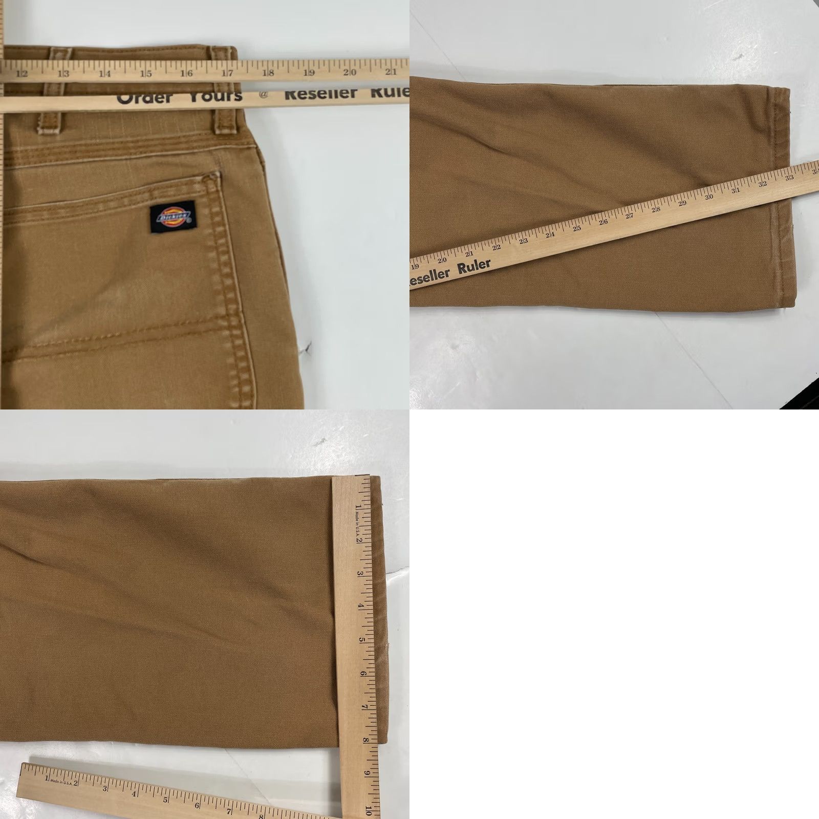 Dickies Dickies Pants Mens 34 x 34 Brown Canvas Carpenter Workwear Hiking Rugged Utility Size US 34 / EU 50 - 9 Thumbnail