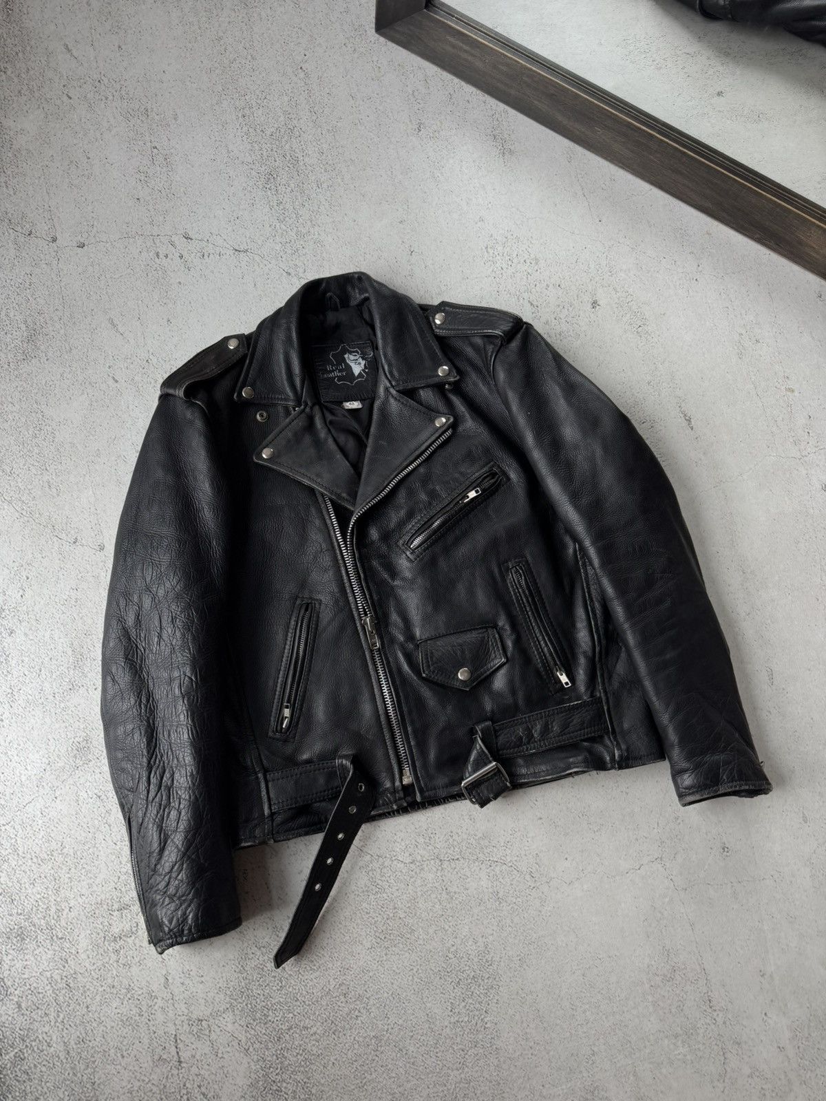 Genuine Leather Real Leather 42 Italy Black Jacket Size US M / EU 48-50 / 2 - 3 Thumbnail