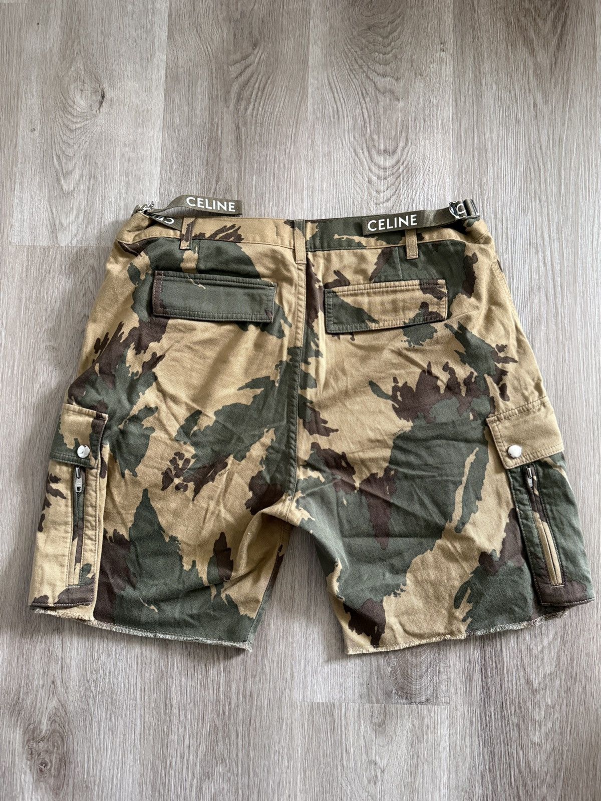 Celine Celine Camo Cargo Short Size US 32 / EU 48 - 2 Thumbnail