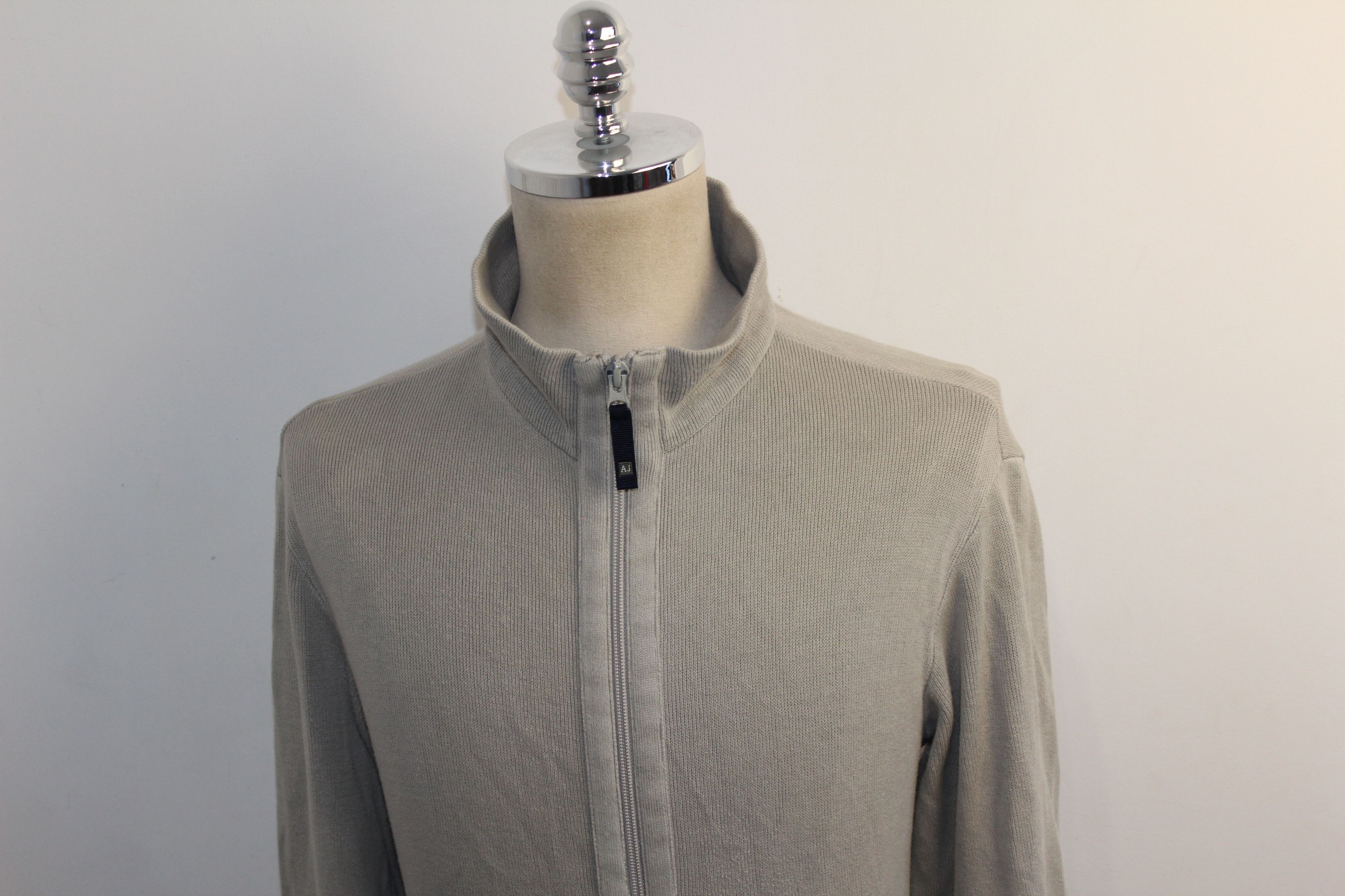 Armani Men's Armani Vintage Zip Cardigan Jumper Size 2XL Size US XXL / EU 58 / 5 - 4 Thumbnail