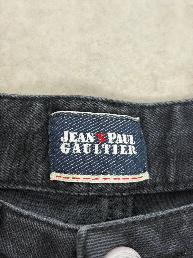 Jean Paul Gaultier 2000s Jean Paul Gaultier Fossils Deep Blue Denim Jeans Size 24" / US 00 / IT 34 - 11 Thumbnail