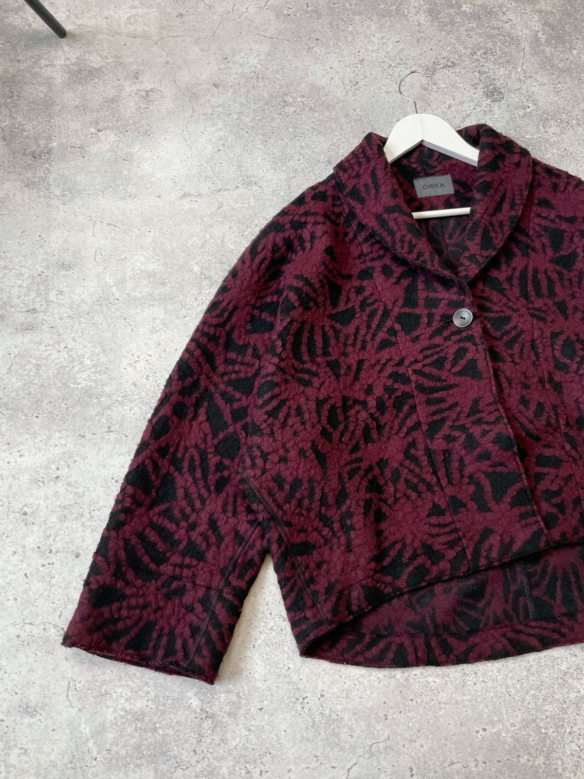 Other Oska 100% Wool Drawing Jacket Cabu Assymetrical Avant-Garde Size M / US 6-8 / IT 42-44 - 3 Thumbnail