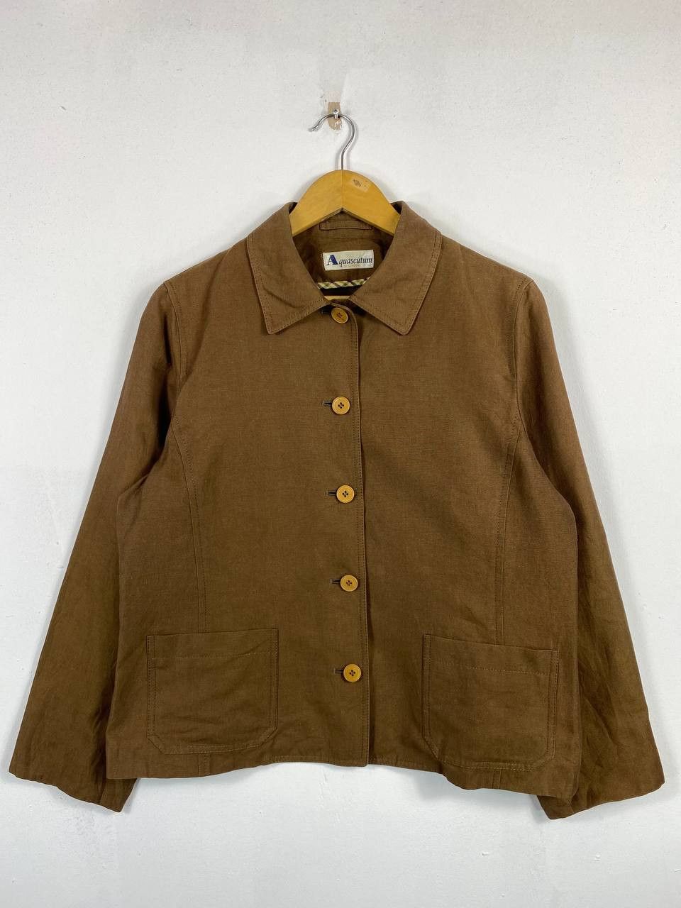 Aquascutum aquascutum khakis jacket nice design Size L / US 10 / IT 46 - 1 Thumbnail