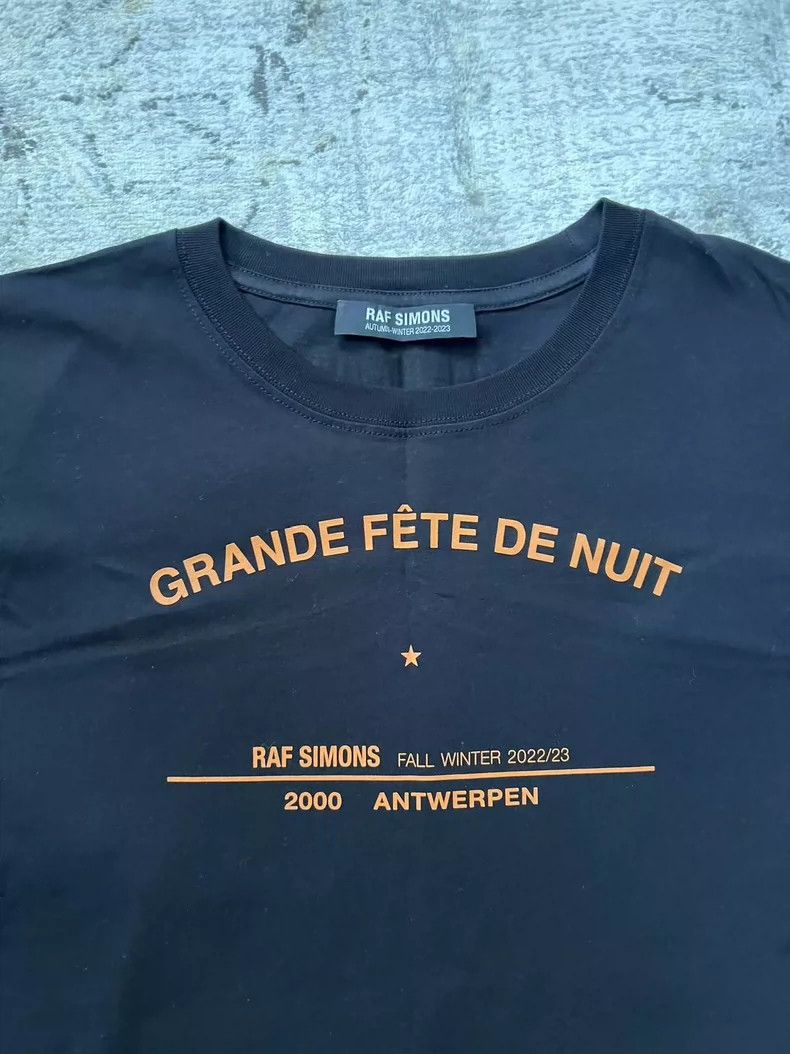 Raf Simons raf simons Barrage tour black orange short sleeves Size US L / EU 52-54 / 3 - 4 Thumbnail