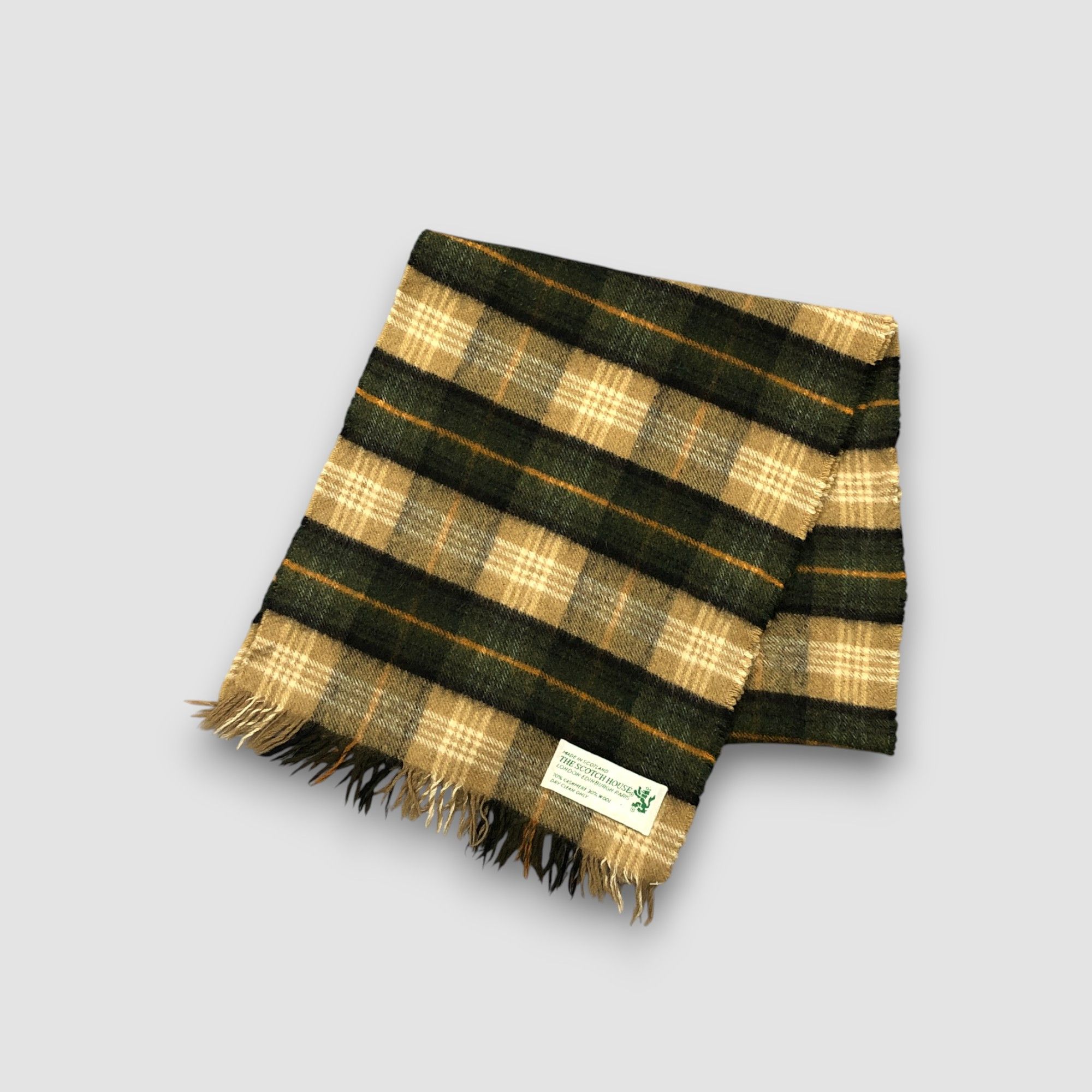 Japanese Brand Vintage The Scotch House Scarf Muffler Plaid Scarves Size ONE SIZE - 3 Thumbnail