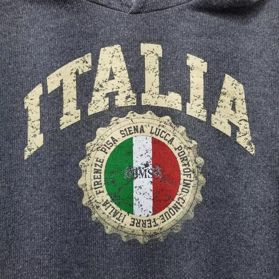 Other Mens Hoodie XL Gray Pullover Pockets BMS Moda Italiana Logo Size US XL / EU 56 / 4 - 5 Thumbnail