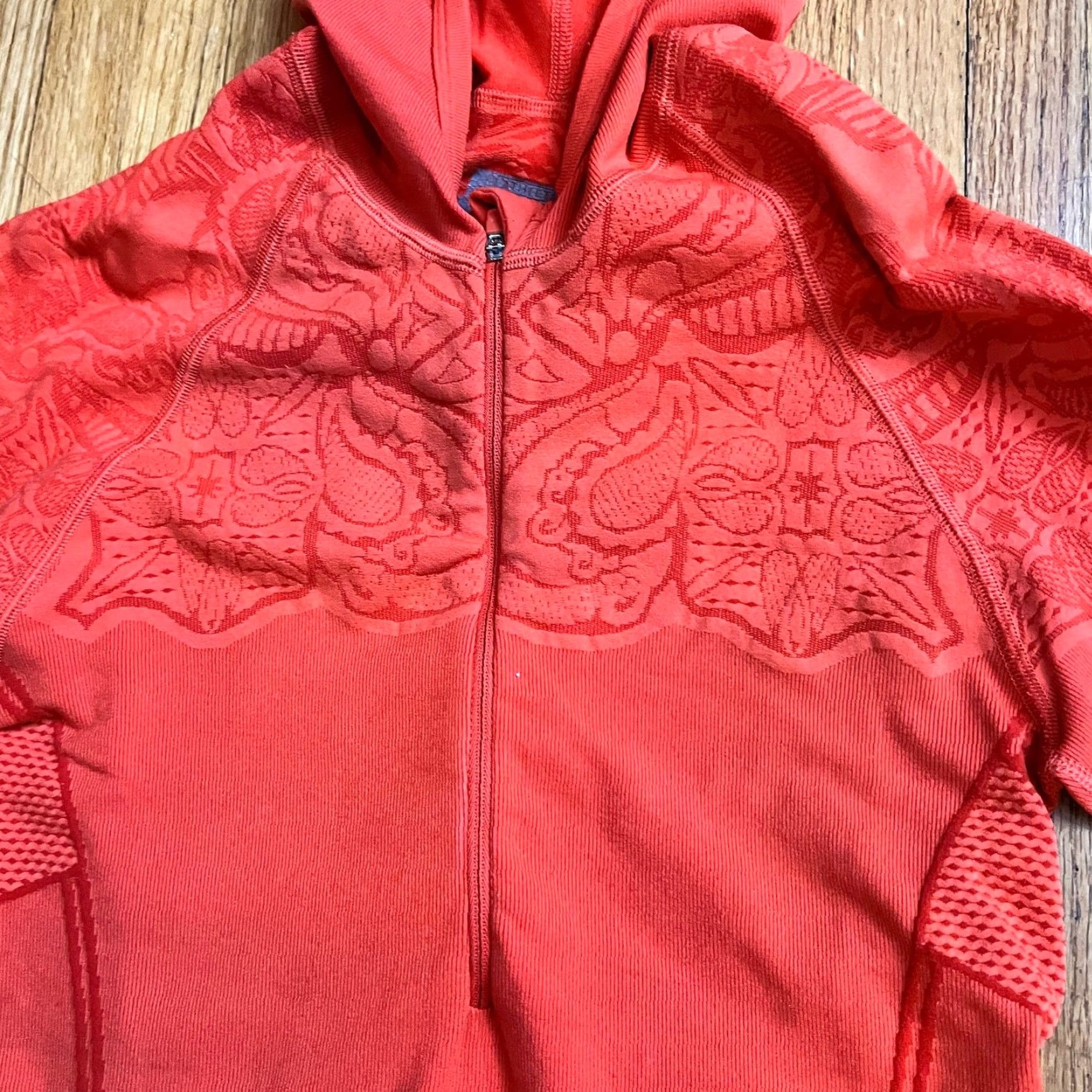 Athleta Athleta Hoodie Womens Medium Twist Half Zip Shirt Orange Compression Size M / US 6-8 / IT 42-44 - 2 Thumbnail