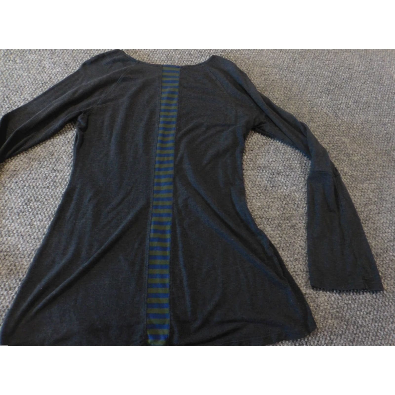 Vintage Zobha Womens Shirt Small Gray Pullover Stretch Activewear Long Sleeve Round Neck Pullover Athletic Fit Cardio Casual Size S / US 4 / IT 40 - 7 Thumbnail