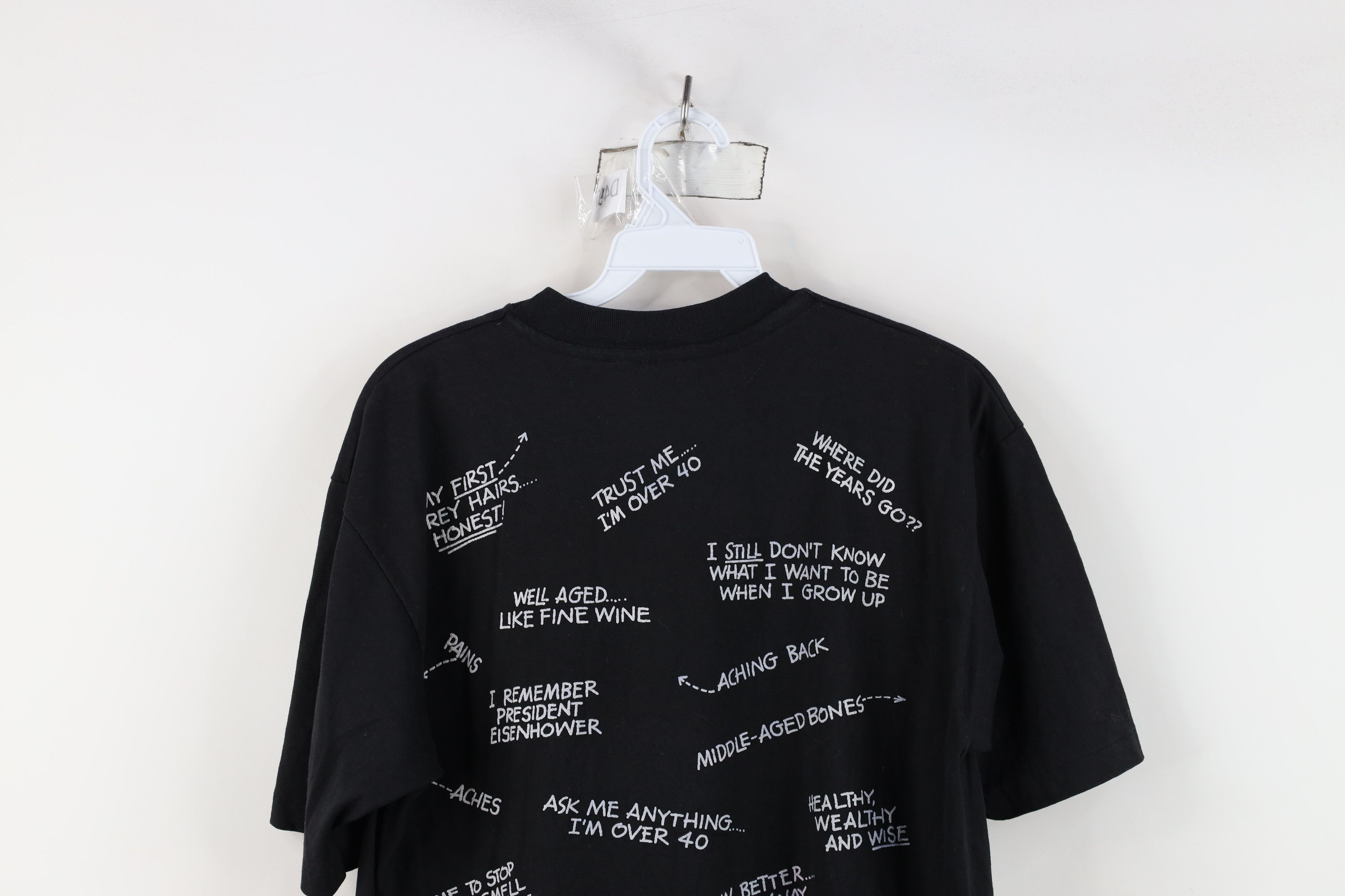 Vintage Vintage 90s Streetwear 40th Birthday Over 40 T-Shirt USA Size US L / EU 52-54 / 3 - 12 Thumbnail