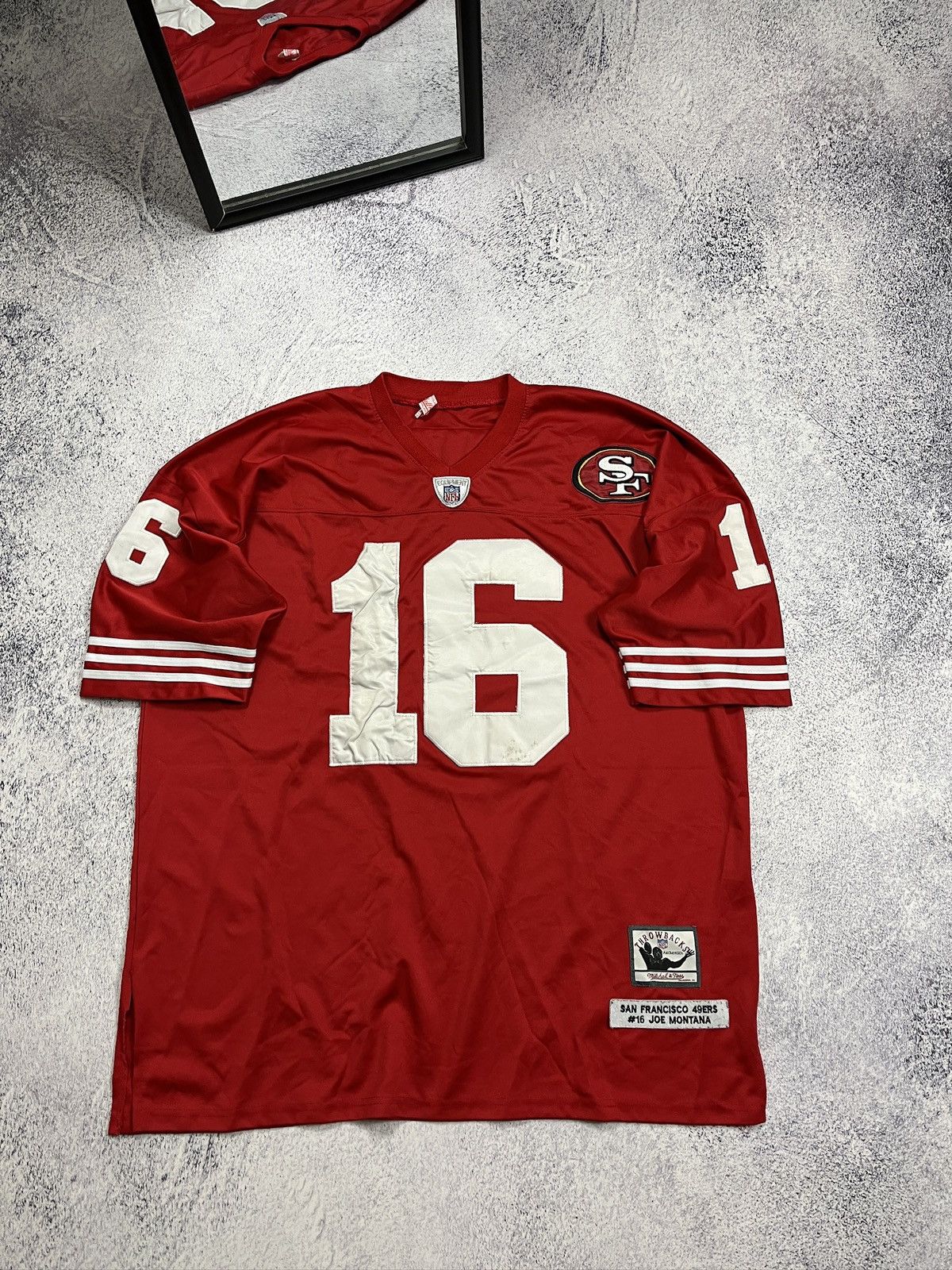 Mitchell & Ness × NFL × Vintage Vintage 90’s Joe Montana #16 San Francisco 49ers Jersey Size US XXL / EU 58 / 5 - 1 Thumbnail