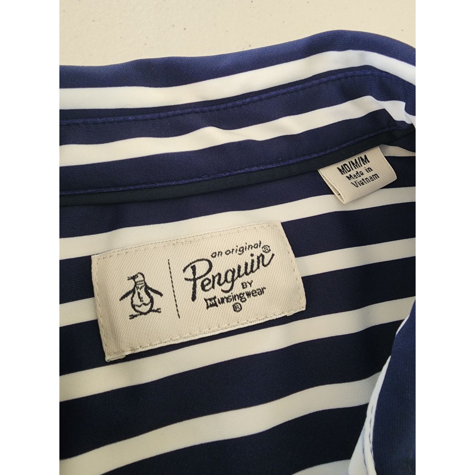 Original Penguin Original Penguin Golf Polo Medium Horizontal Stripes Navy Size US M / EU 48-50 / 2 - 4 Thumbnail