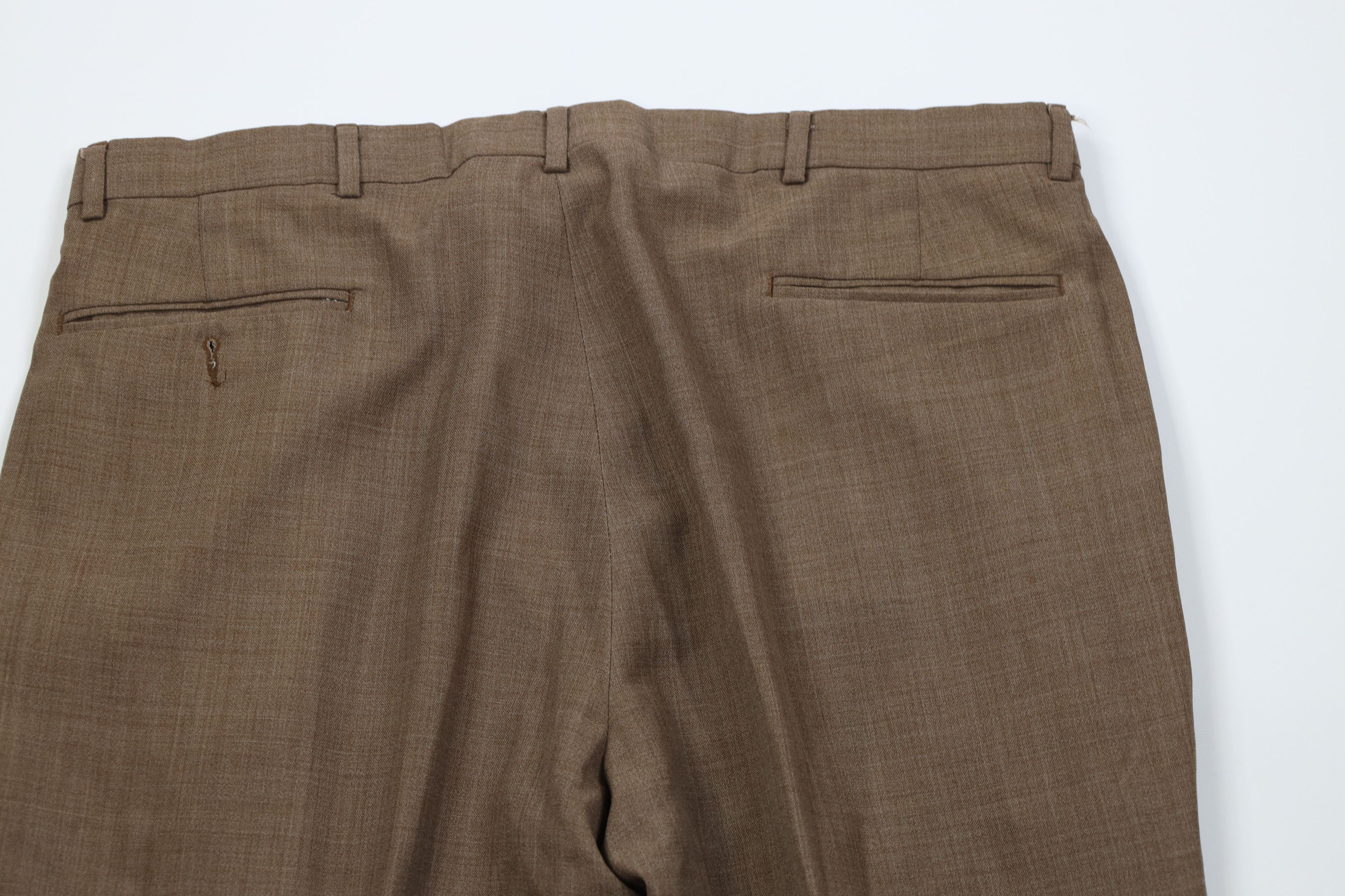 Vintage Vintage 90s Streetwear Chambray Wide Leg Chino Pants Brown Size US 38 / EU 54 - 12 Thumbnail
