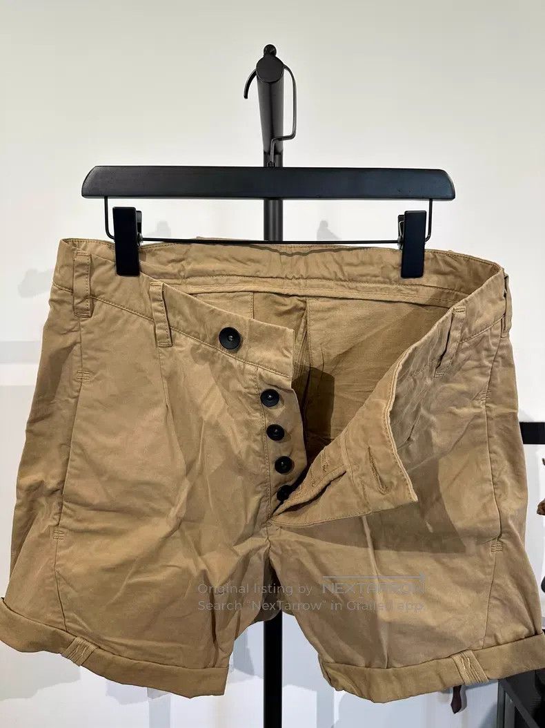 Boris Bidjan Saberi Boris Bidjan Saberi Size M Khaki twill cotton shorts| Size US 30 / EU 46 - 3 Thumbnail