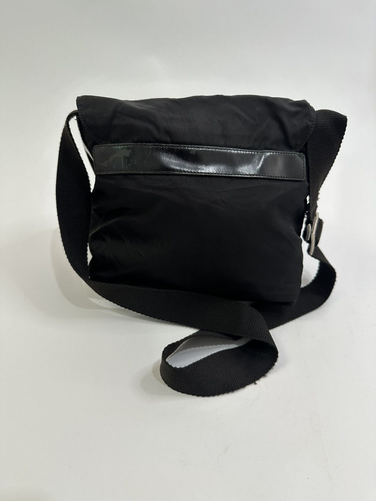Prada PRADA Unisex Tessuto Nylon Messenger Bag Black Size ONE SIZE - 2 Thumbnail