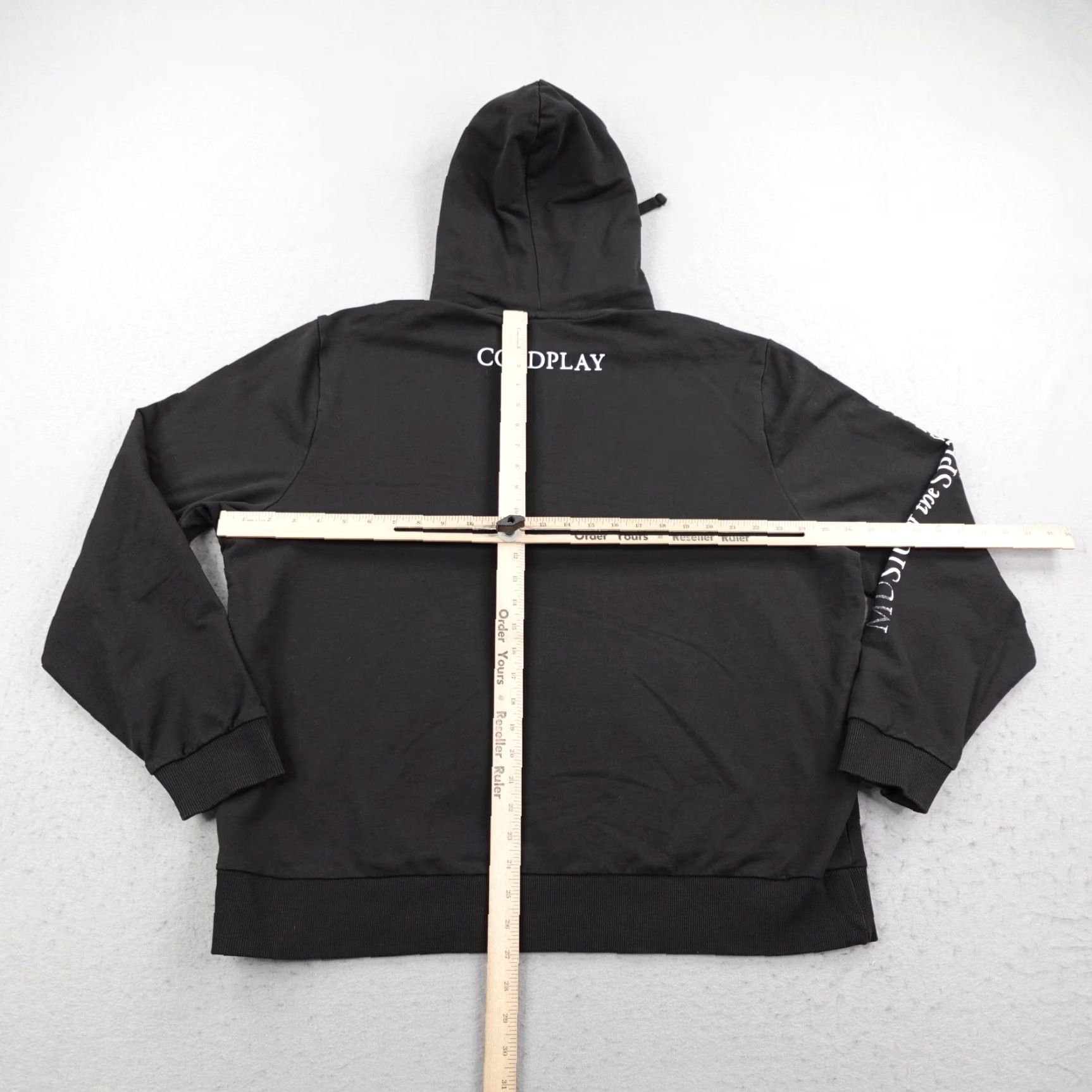 Vintage Coldplay Hoodie Mens 2XL Black Music Of The Spheres Pullover Concert Sweatshirt Size US XXL / EU 58 / 5 - 5 Thumbnail
