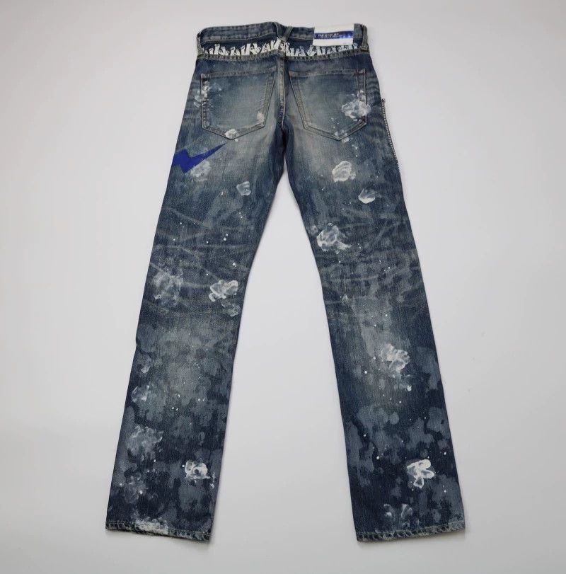 Vanquish VANQUISH x FRAGMENT Lightning Splatter Distressed Jeans W28 Size US 28 / EU 44 - 3 Thumbnail