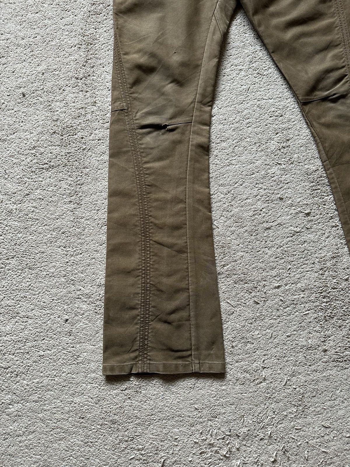 If Six Was Nine 1990s Tete Homme Double Waist Twist Leg Flare Pant Size US 30 / EU 46 - 3 Thumbnail