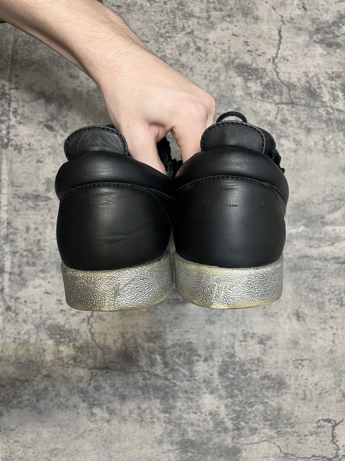 Giuseppe Zanotti Giuseppe Zanotti Low Top Sneakers Black Size US 12 / EU 45 - 5 Thumbnail
