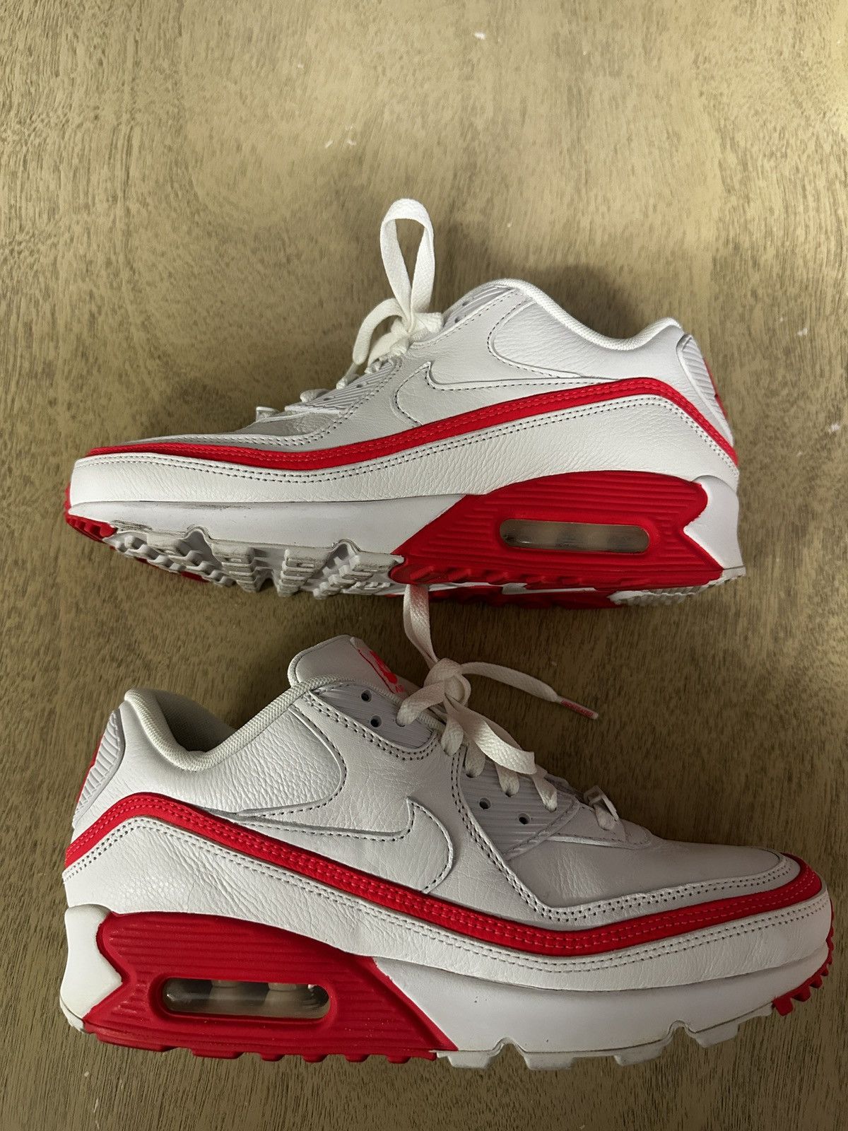 Nike × Undefeated Nike Air Max 90 x Undefeated “ White Solar Red” Size 8 Size US 8 / EU 41 - 1 Thumbnail